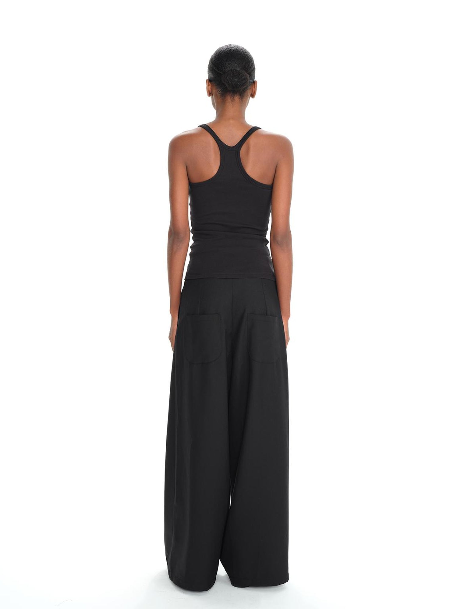 Northbutsouth Sleeveless Slim Fit Long Ribbed Tank Top