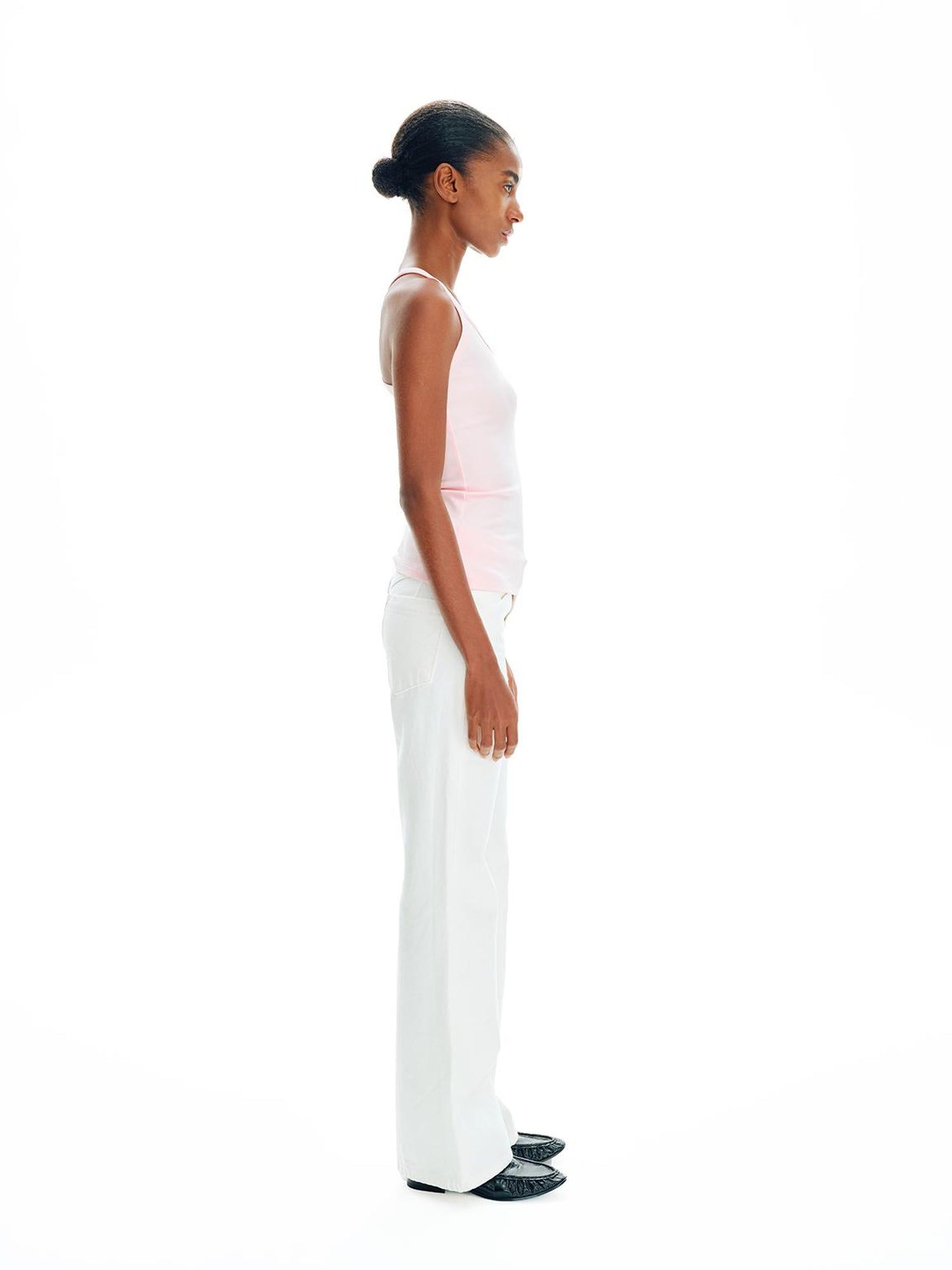 Northbutsouth Sleeveless Slim Fit Long Ribbed Tank Top