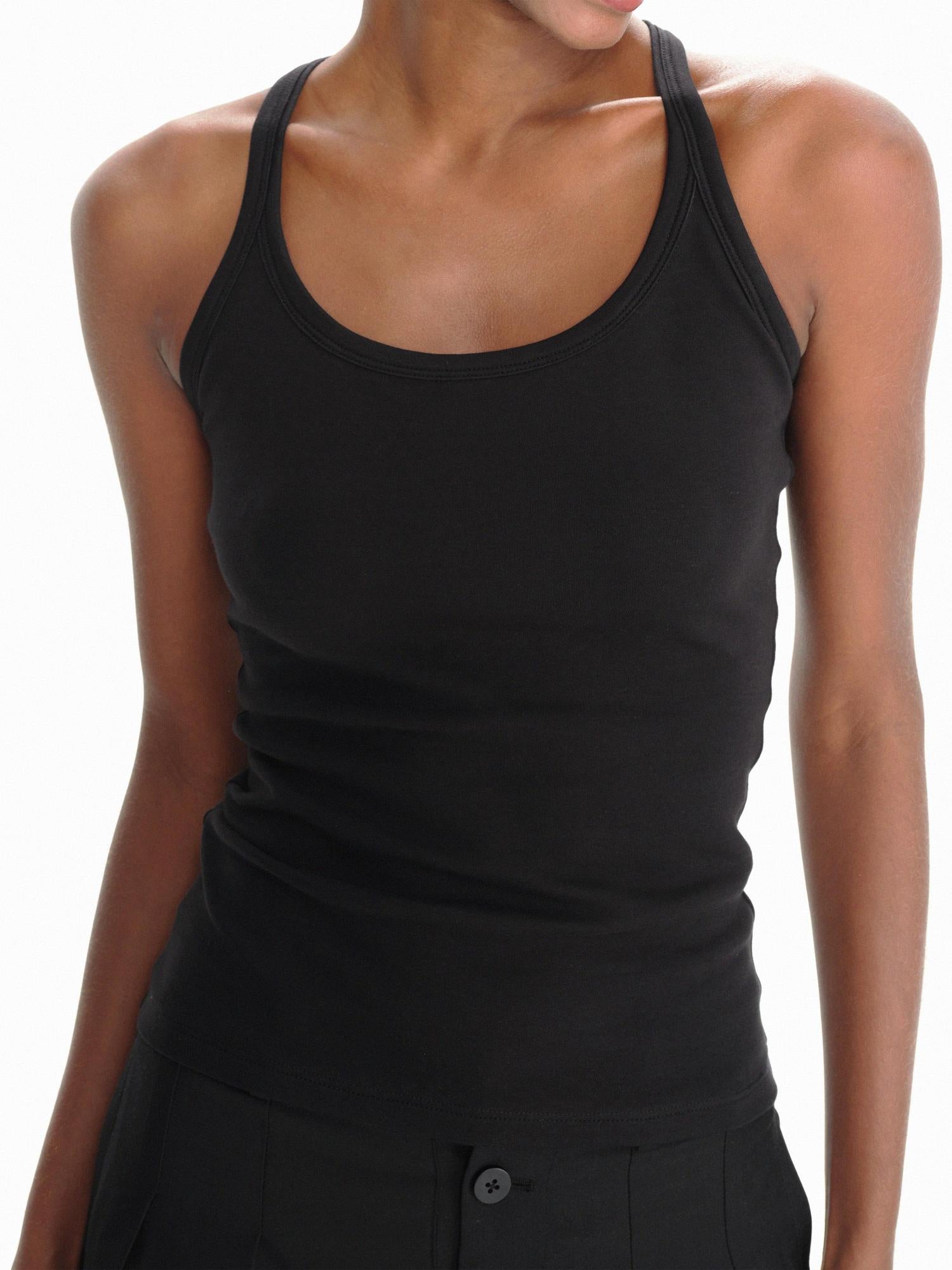 Northbutsouth Sleeveless Slim Fit Long Ribbed Tank Top