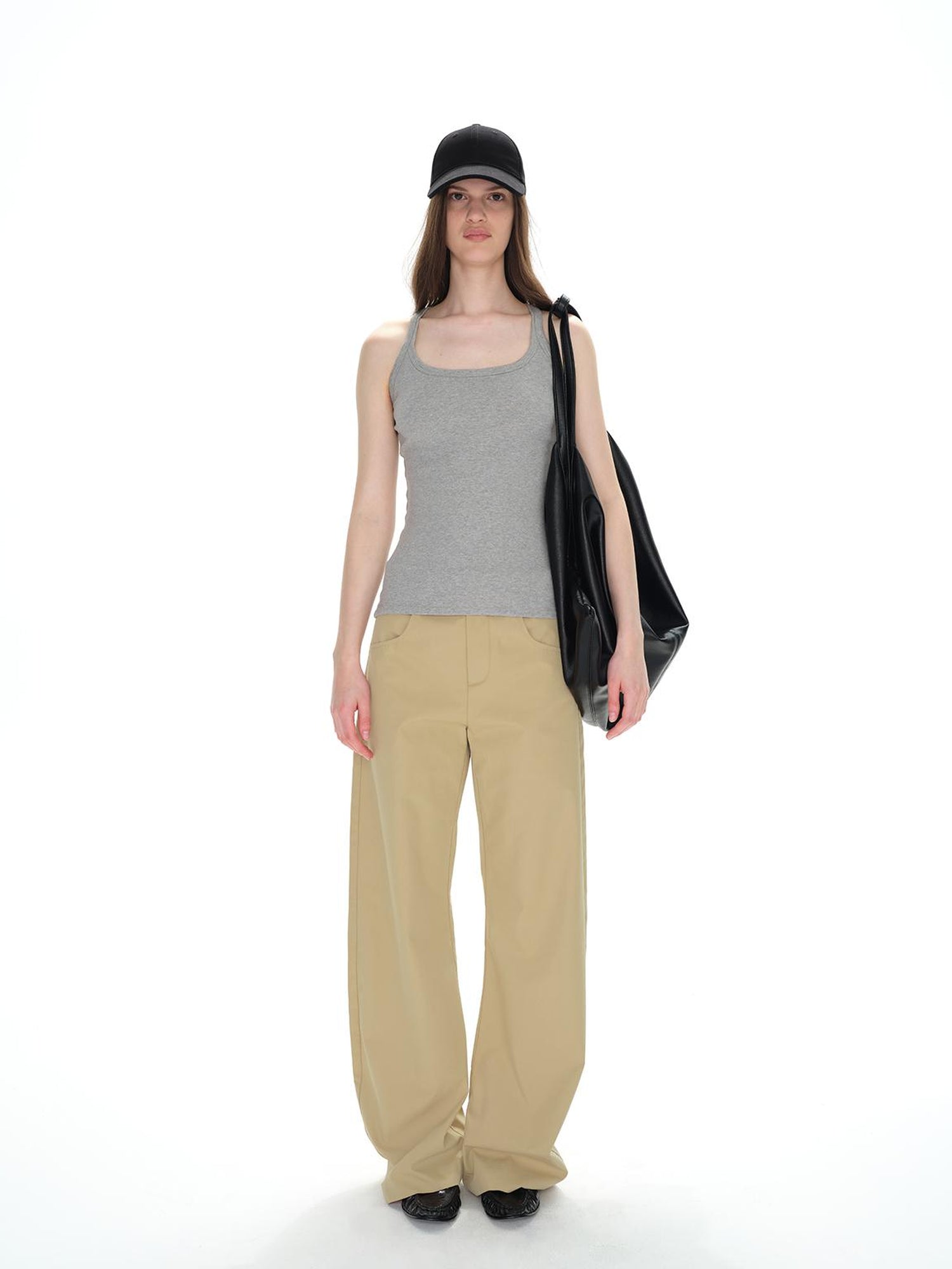 Northbutsouth Sleeveless Slim Fit Long Ribbed Tank Top