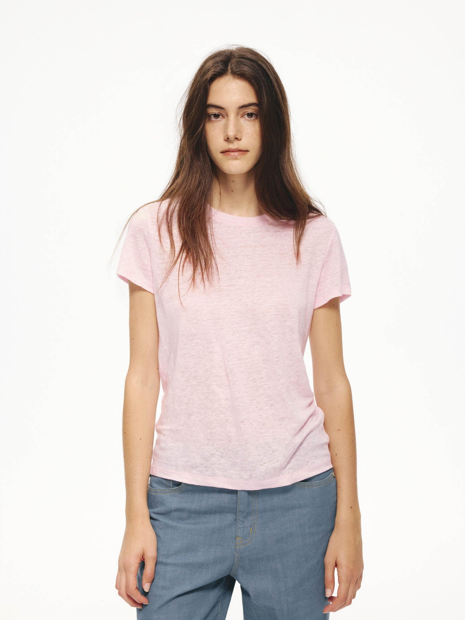 Northbutsouth Snowflake Texture Loose Crew Neck Women&