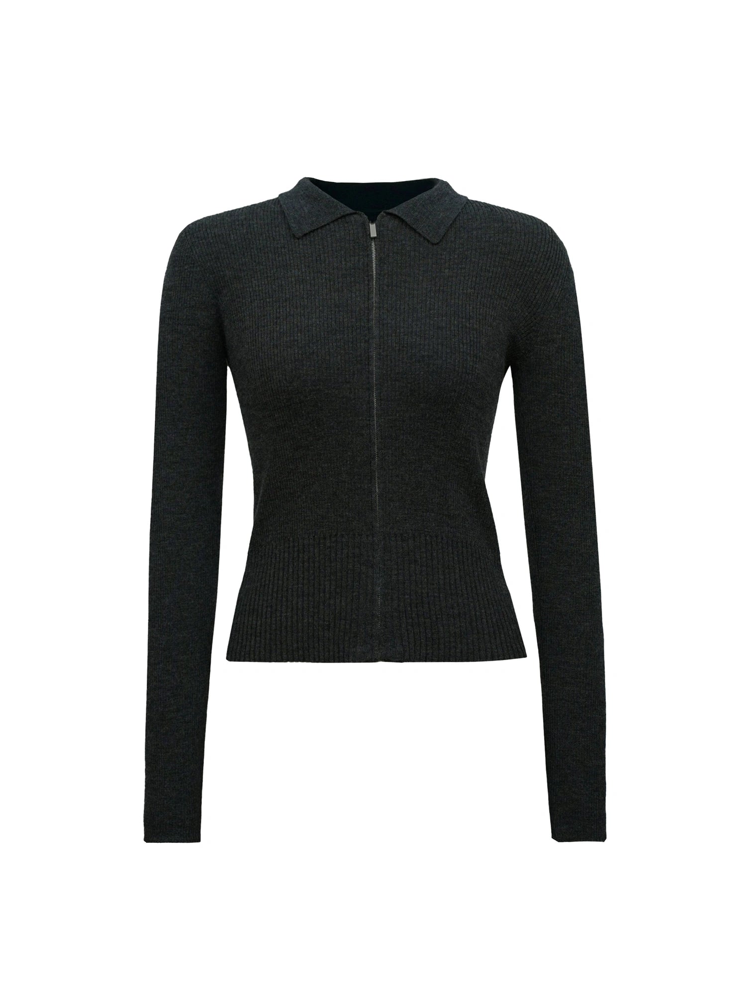 Soft Wool Blend Raglan Sleeve Cardigan