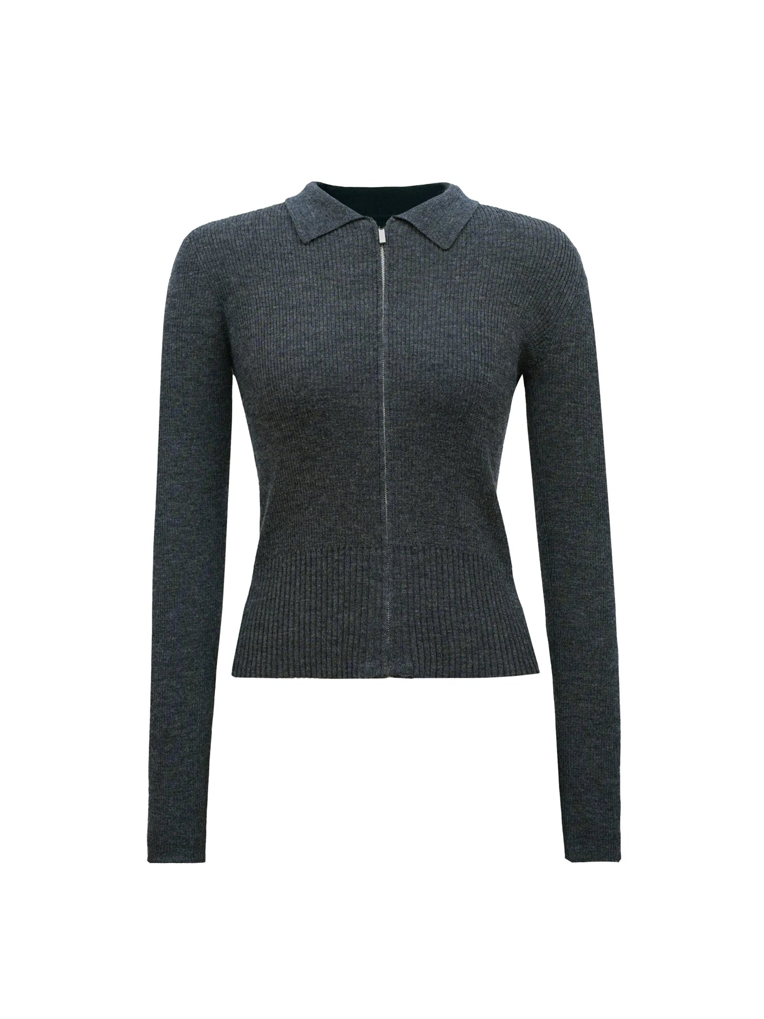 Soft Wool Blend Raglan Sleeve Cardigan