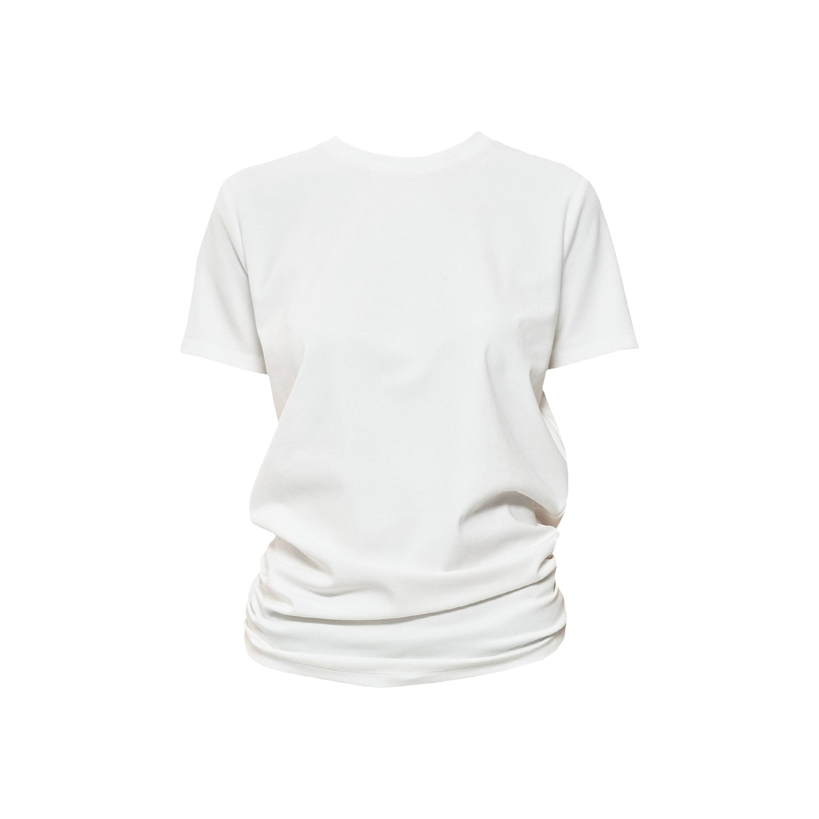 Northbutsouth Stacked Pleat Hem Round Neck T-shirt MISSTT