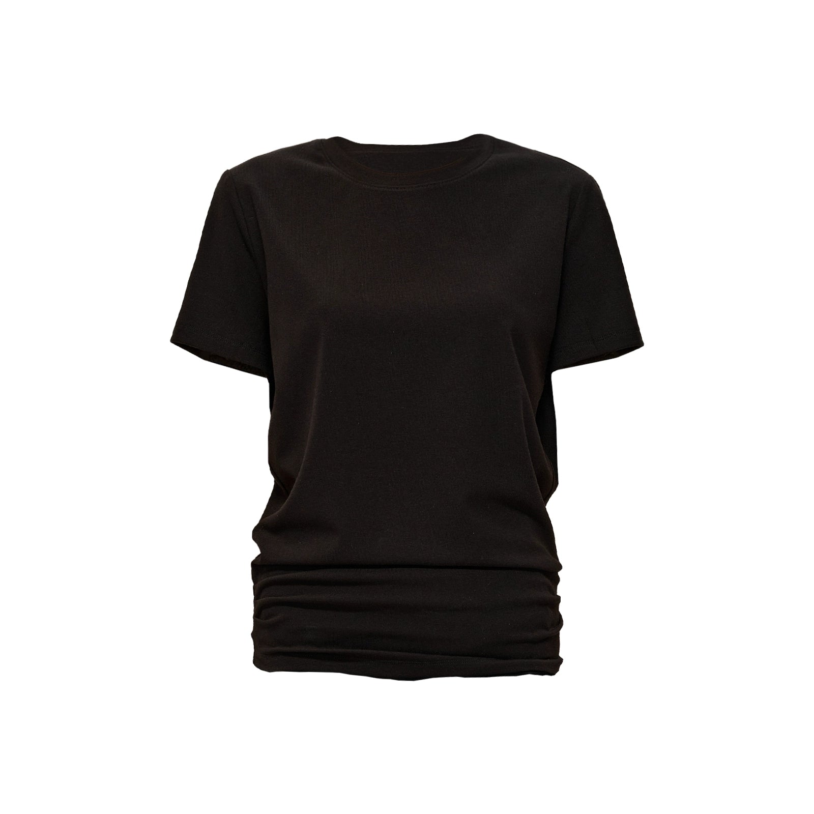 Northbutsouth Stacked Pleat Hem Round Neck T-shirt MISSTT