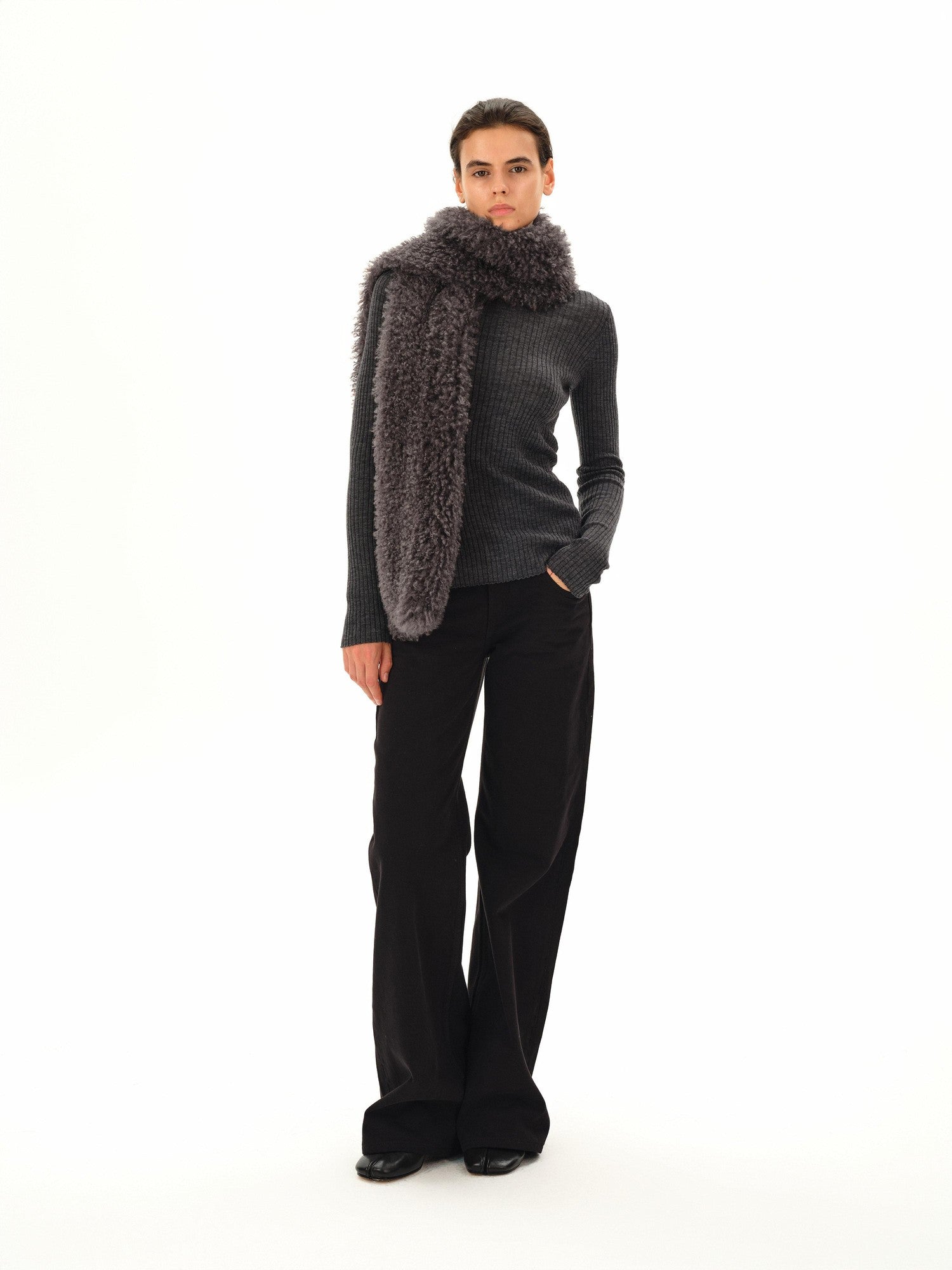 Northbutsouth Textured Curly Teddy Plush Faux Fur Women&