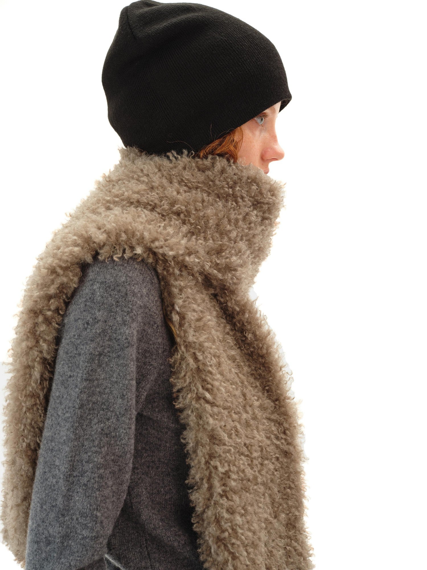 Northbutsouth Textured Curly Teddy Plush Faux Fur Women&