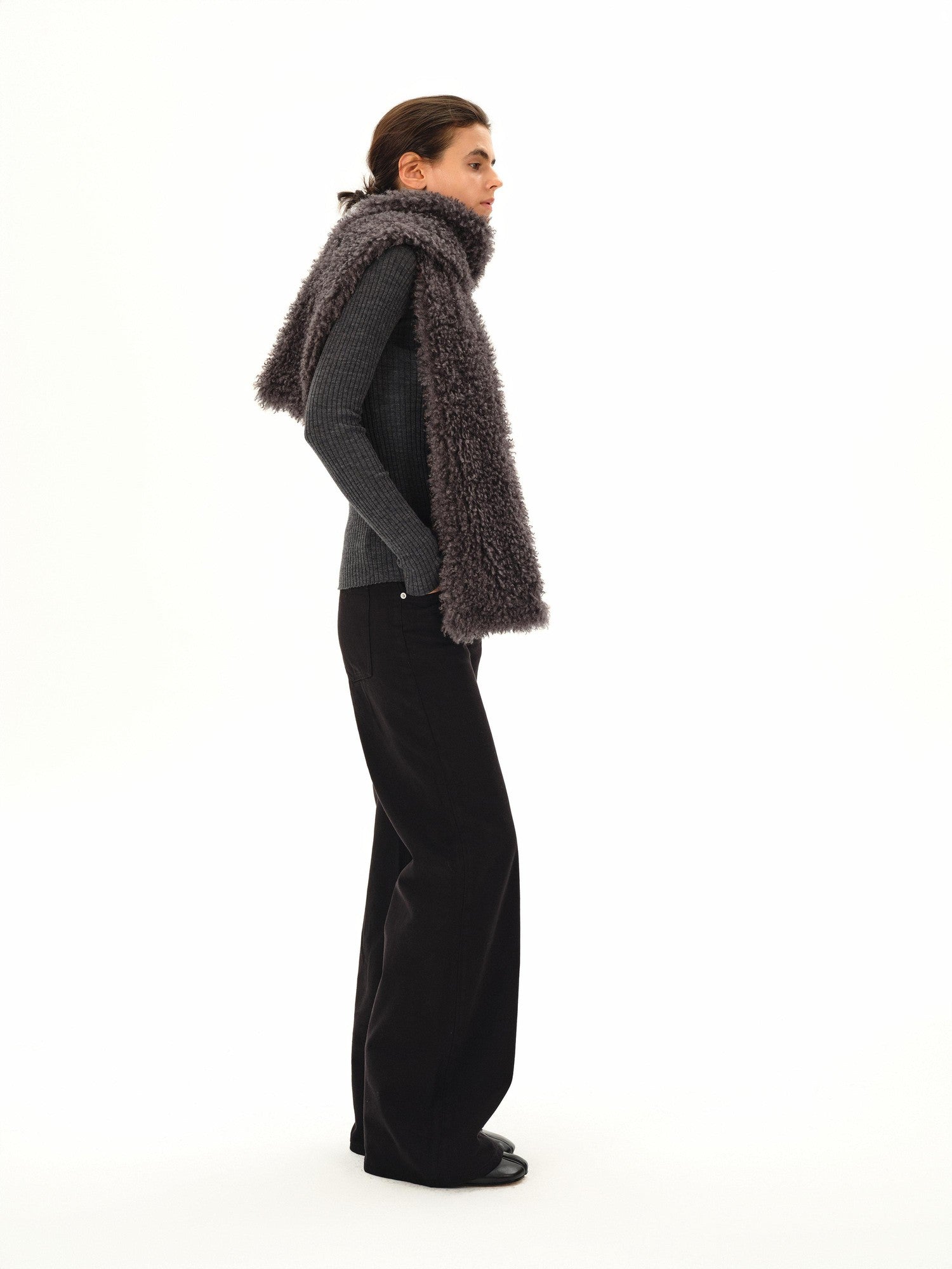 Northbutsouth Textured Curly Teddy Plush Faux Fur Women&