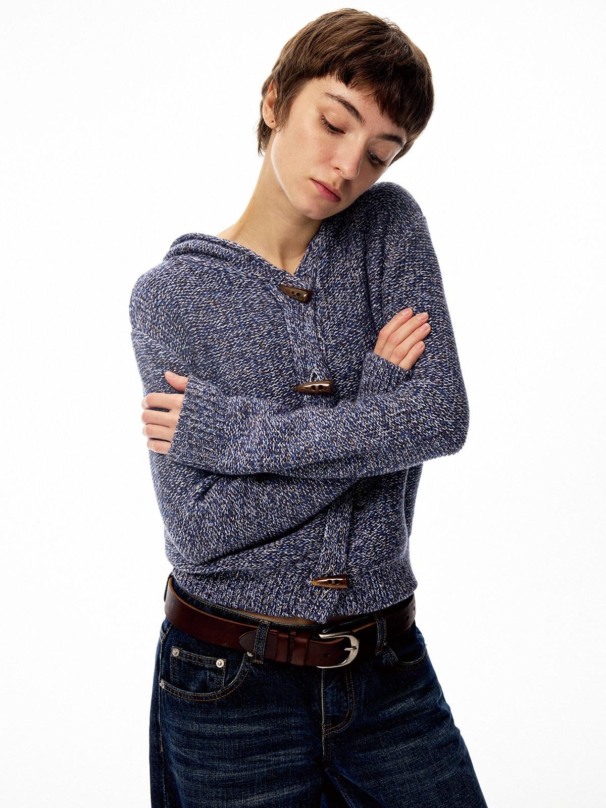 Northbutsouth Textured Hooded Horn Toggle Layering Jacket Women&