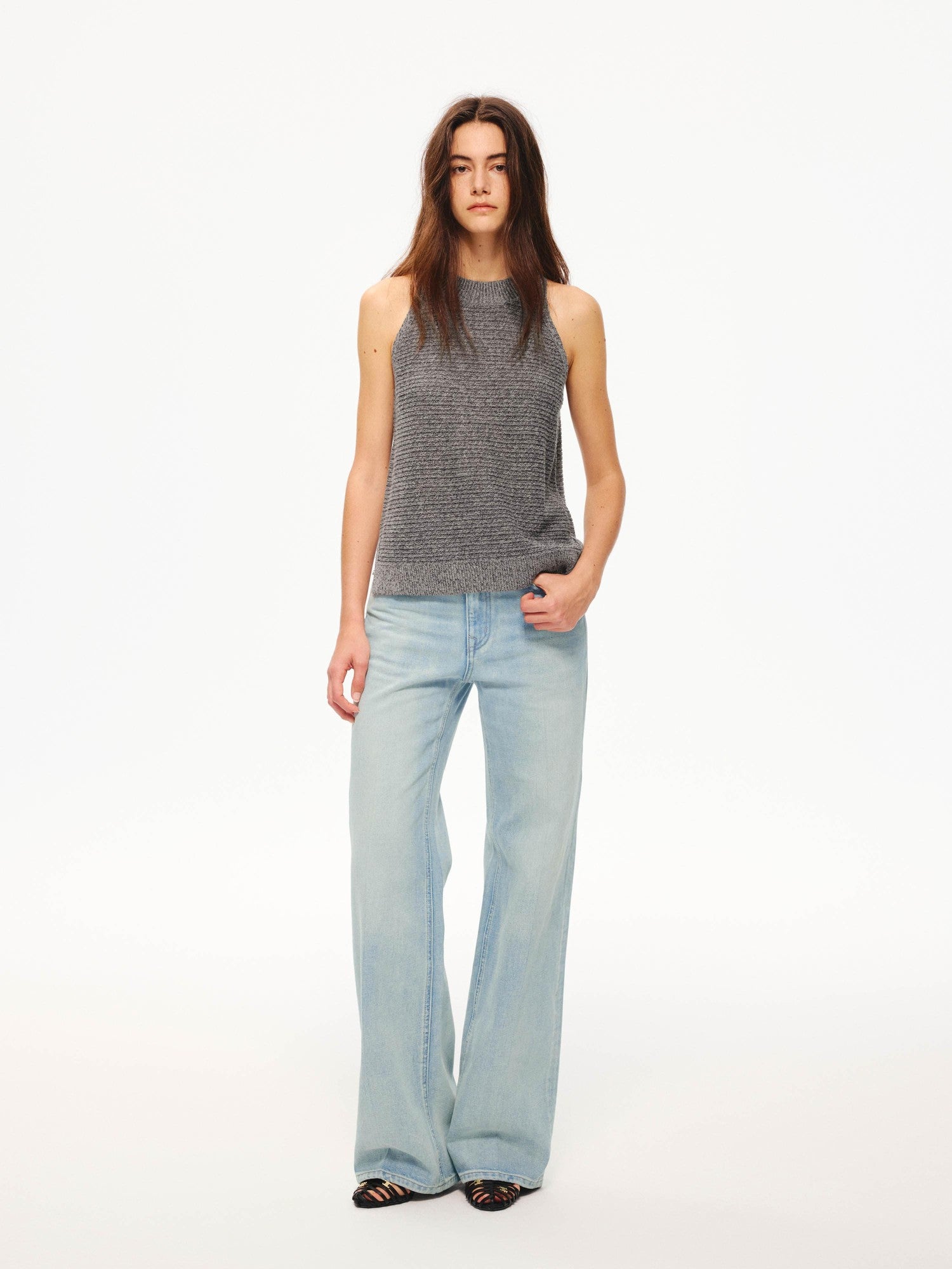 Northbutsouth Textured Melange Breathable Off Shoulder Women&