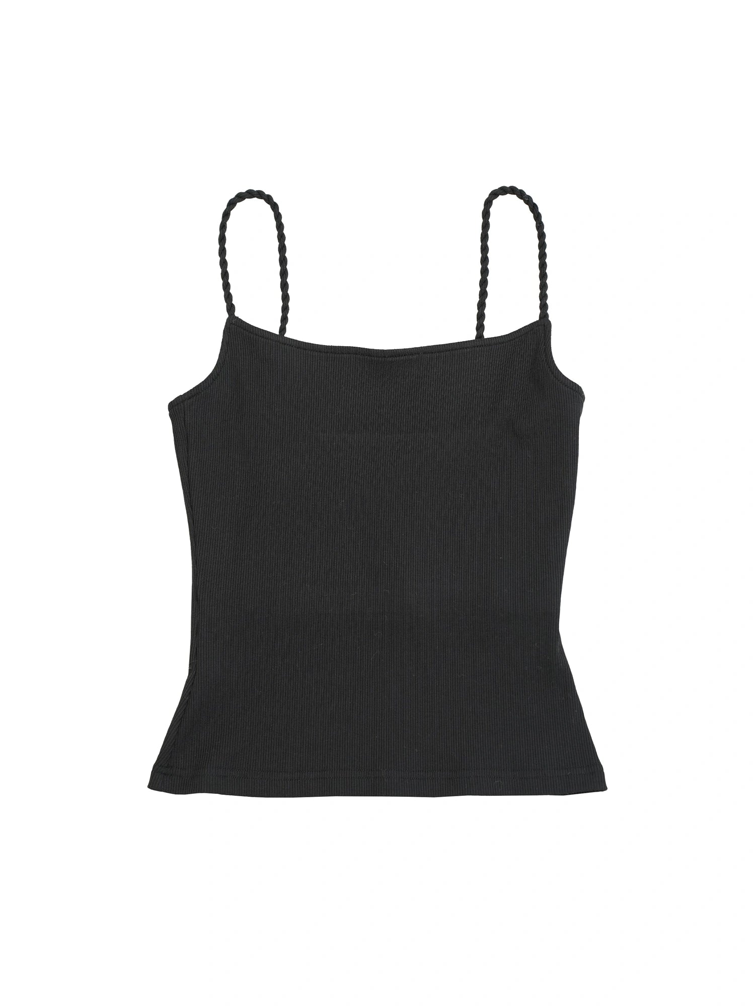 Textured Ribbed Slim Fit Camisole V-neck
