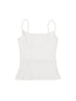 Textured Ribbed Slim Fit Camisole V-neck