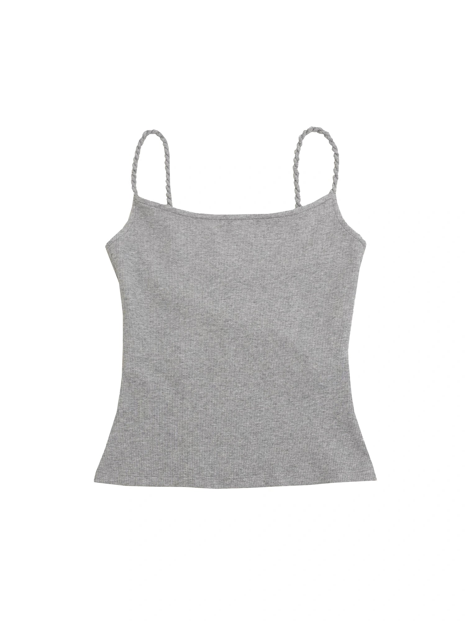 Textured Ribbed Slim Fit Camisole V-neck