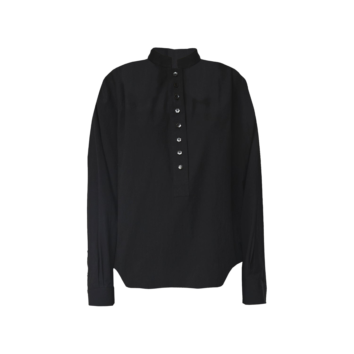 Northbutsouth Textured Washed Relaxed FiT-shirt With Floral Button Detail MISSTT