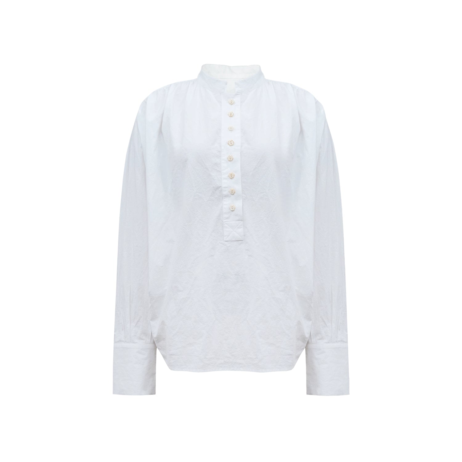 Northbutsouth Textured Washed Relaxed FiT-shirt With Floral Button Detail MISSTT