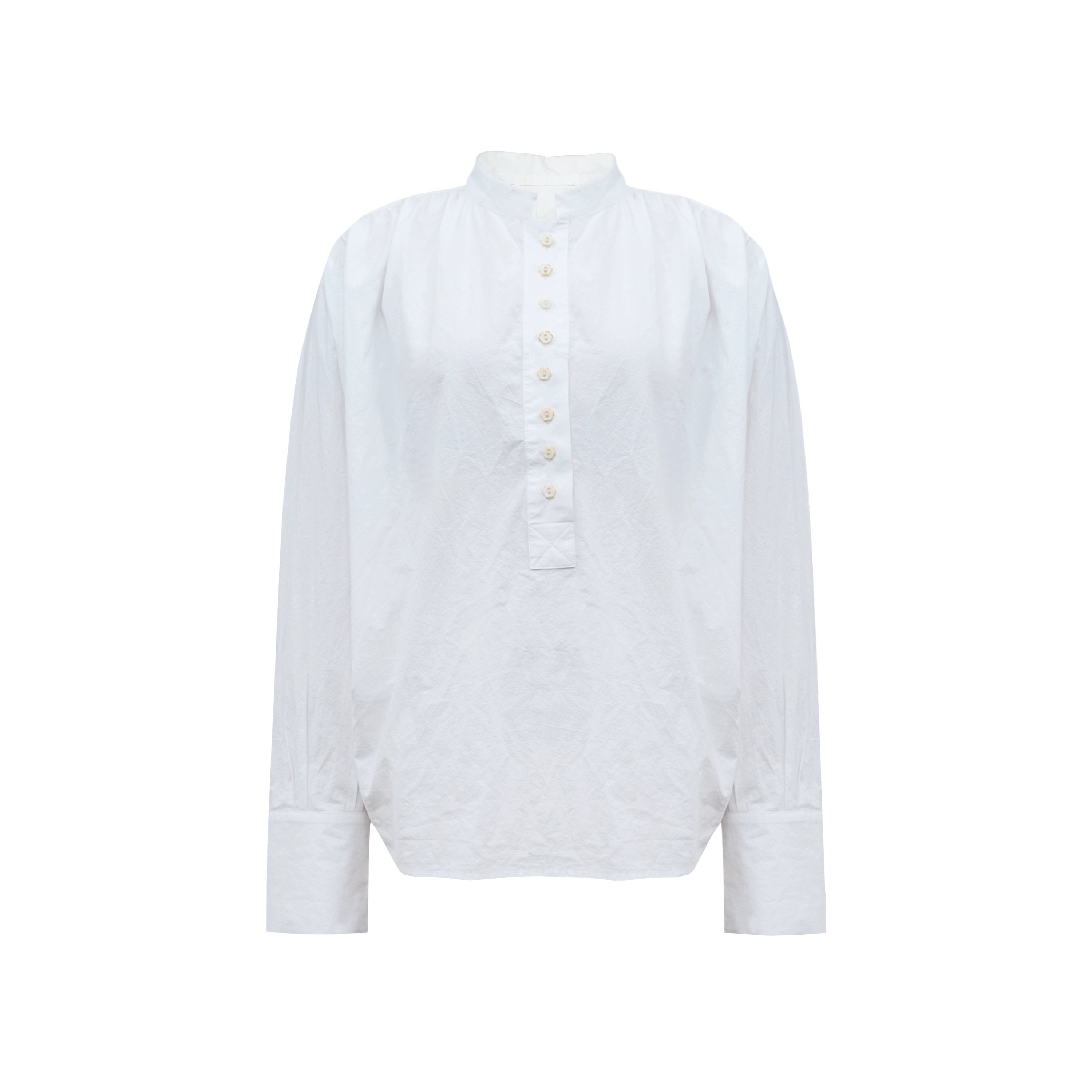 Northbutsouth Textured Washed Relaxed FiT-shirt With Floral Button Detail MISSTT