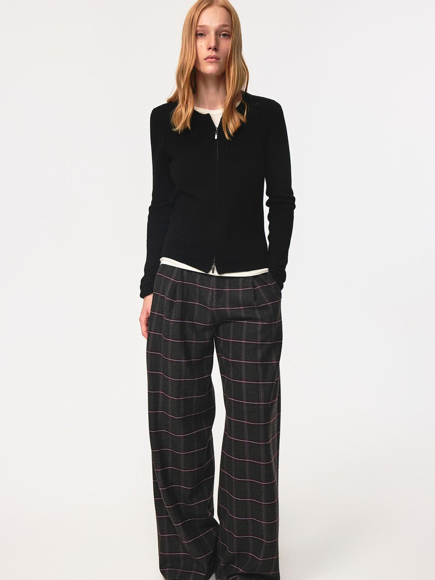 Northbutsouth Thermo Soft Merino Cashmere Ribbed Dual Zip Cardigan