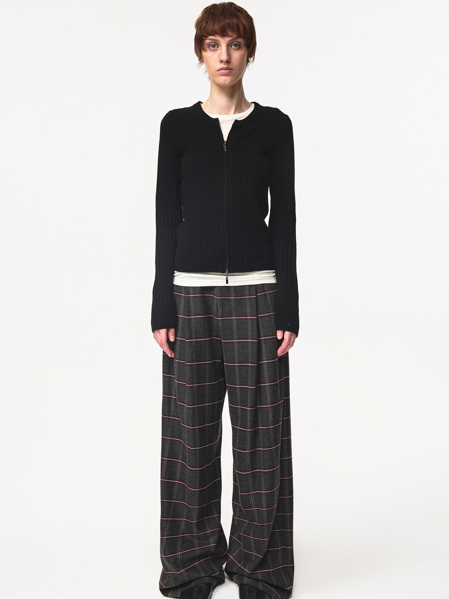 Northbutsouth Thermo Soft Merino Cashmere Ribbed Dual Zip Cardigan