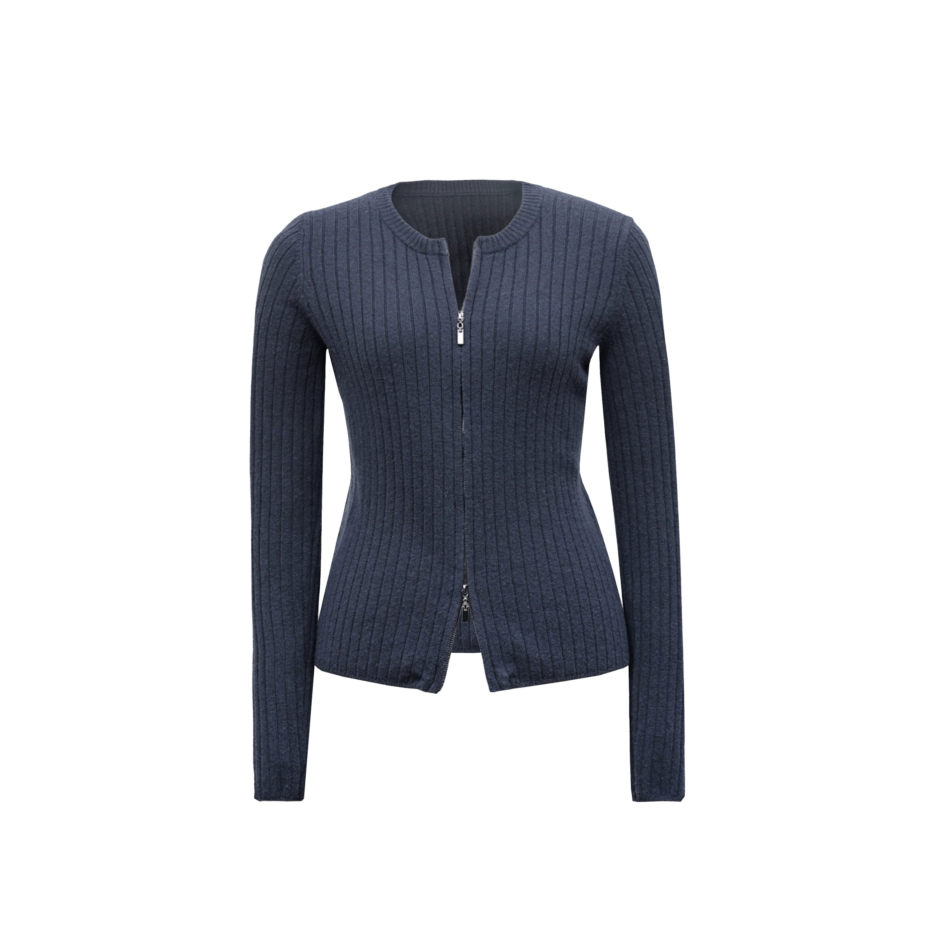 Northbutsouth Thermo Soft Merino Cashmere Ribbed Dual Zip Cardigan MISSTT