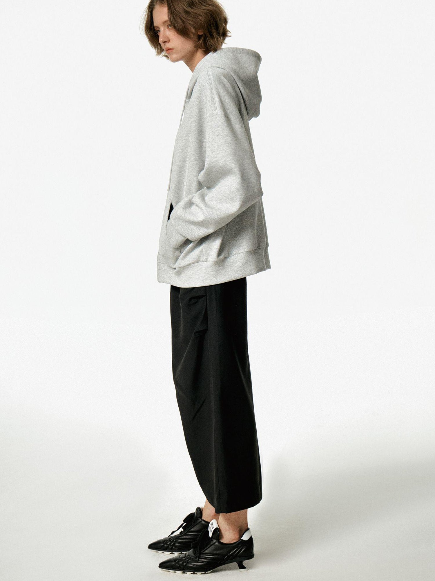 Northbutsouth Three Tone Classic Gray Hooded Sweatshirt with Pockets