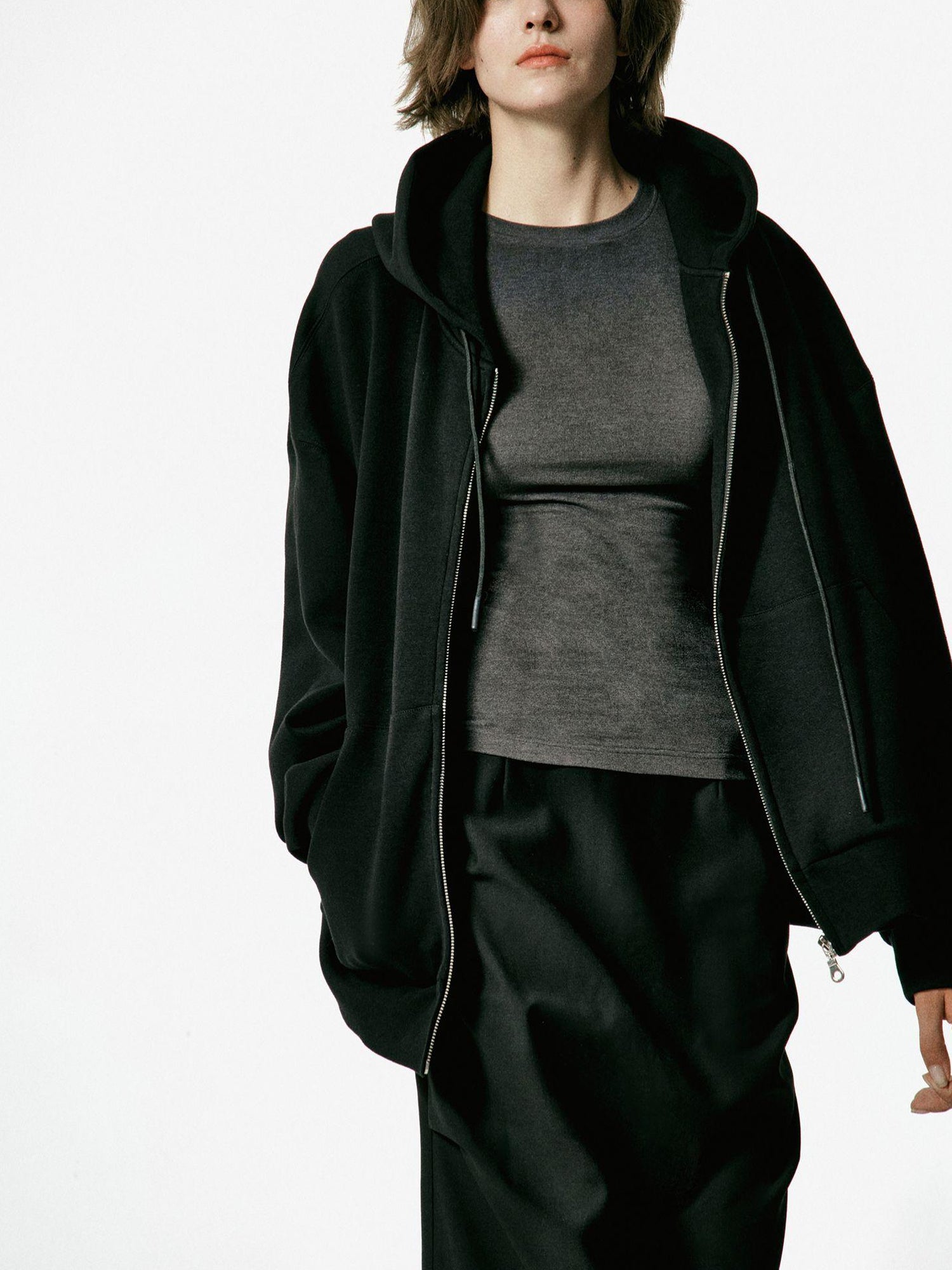 Northbutsouth Three Tone Classic Gray Hooded Sweatshirt with Pockets