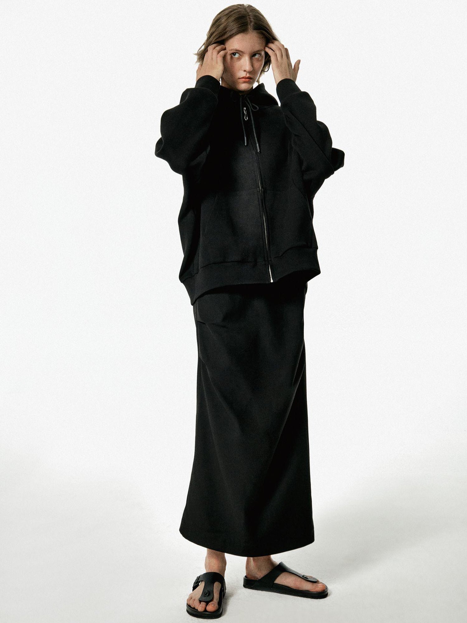 Northbutsouth Three Tone Classic Gray Hooded Sweatshirt with Pockets