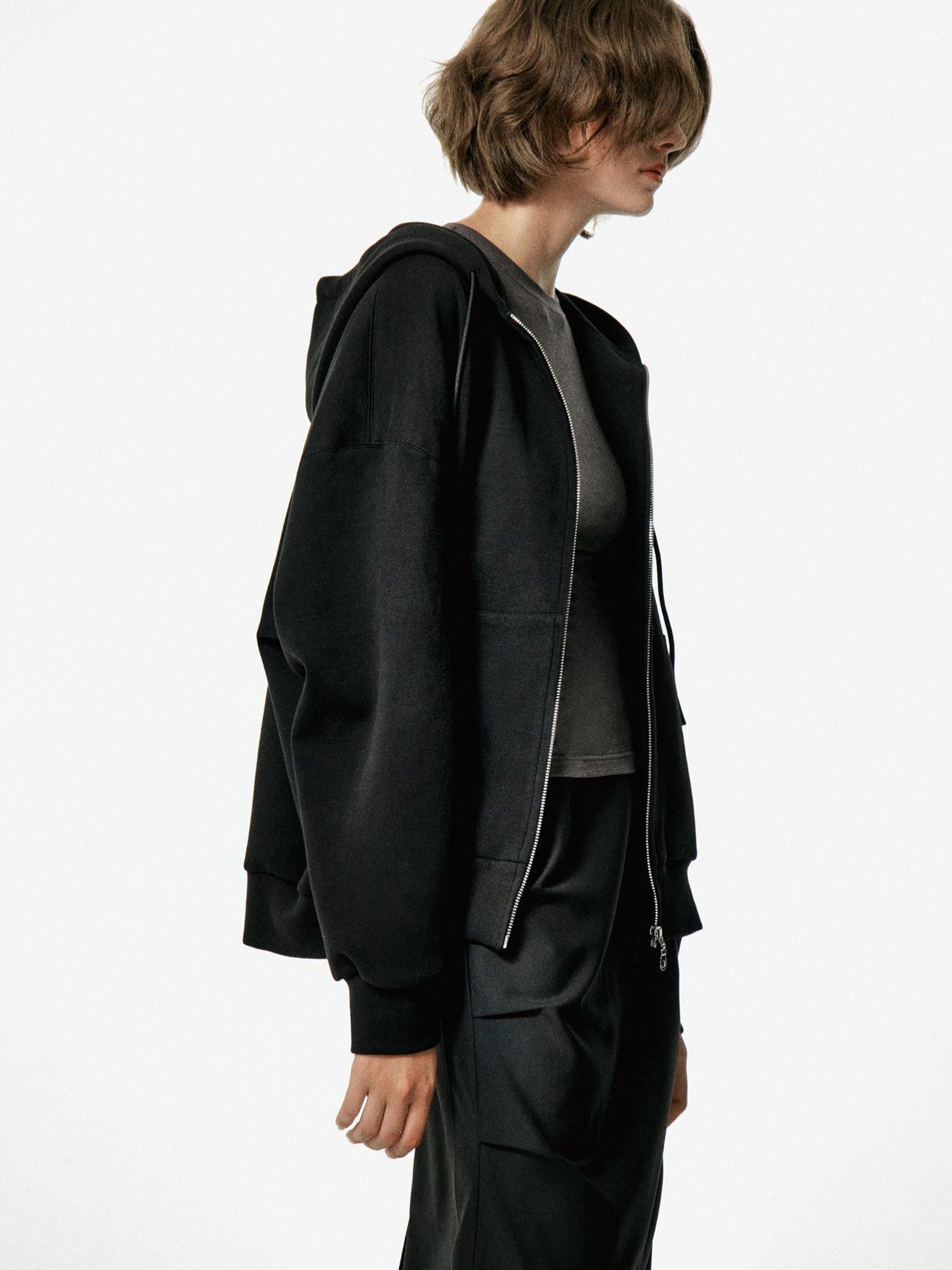 Northbutsouth Three Tone Classic Gray Hooded Sweatshirt with Pockets