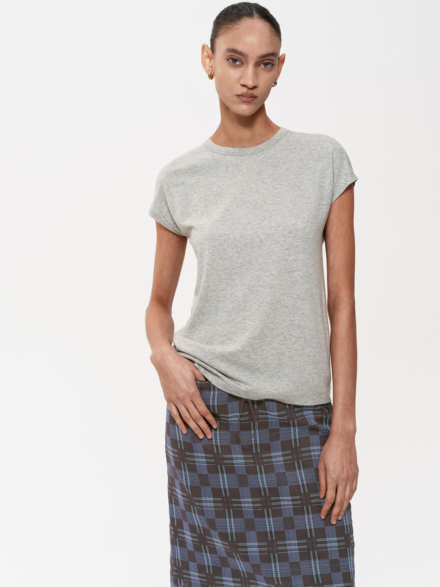 Northbutsouth Three Tone Raglan Sleeve Classic Crewneck Casual T-shirt