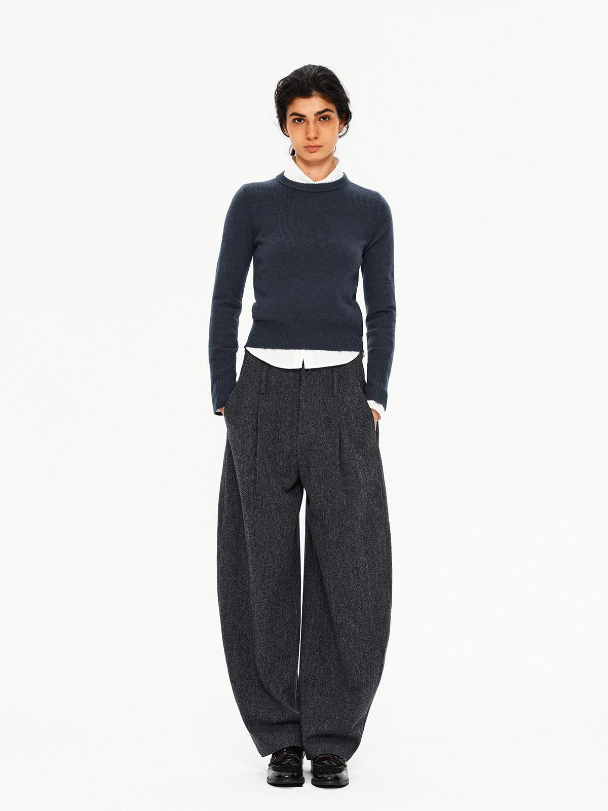Northbutsouth Tri Color Cropped Pullover Women&