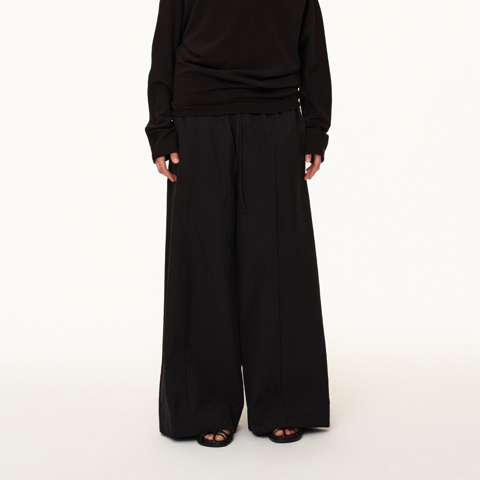 Northbutsouth_Tricolor_Pleated_Elastic_Waist_Casual_Women&