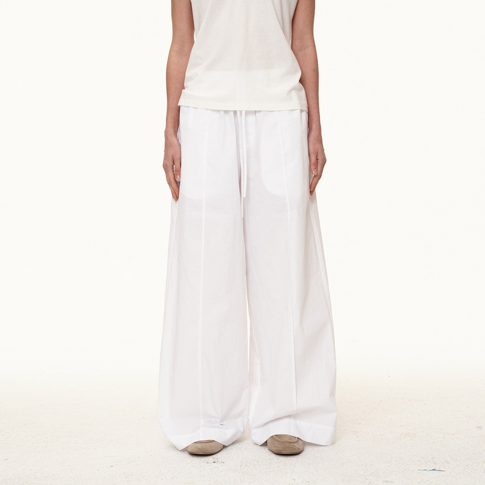 Northbutsouth_Tricolor_Pleated_Elastic_Waist_Casual_Women&
