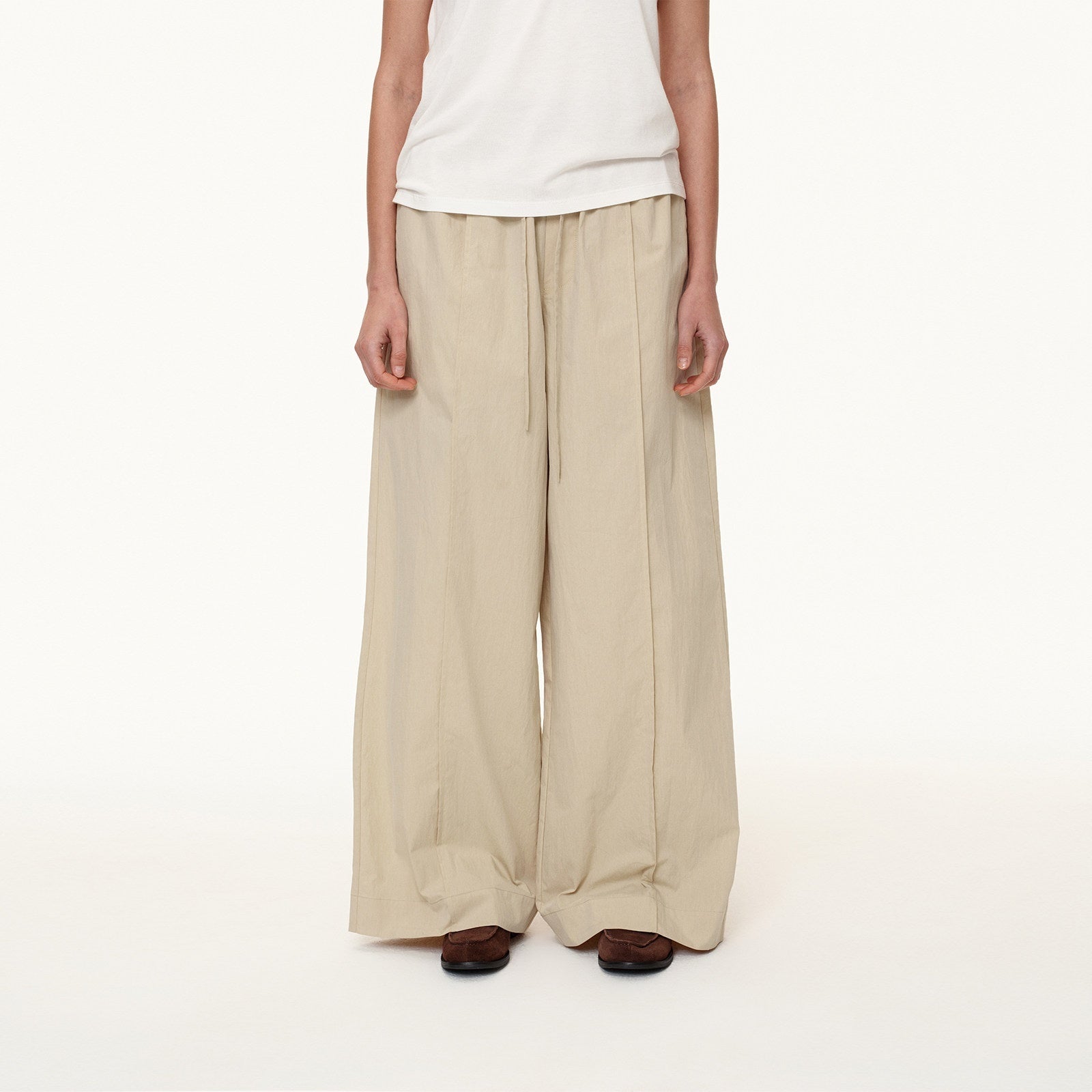 Northbutsouth_Tricolor_Pleated_Elastic_Waist_Casual_Women&