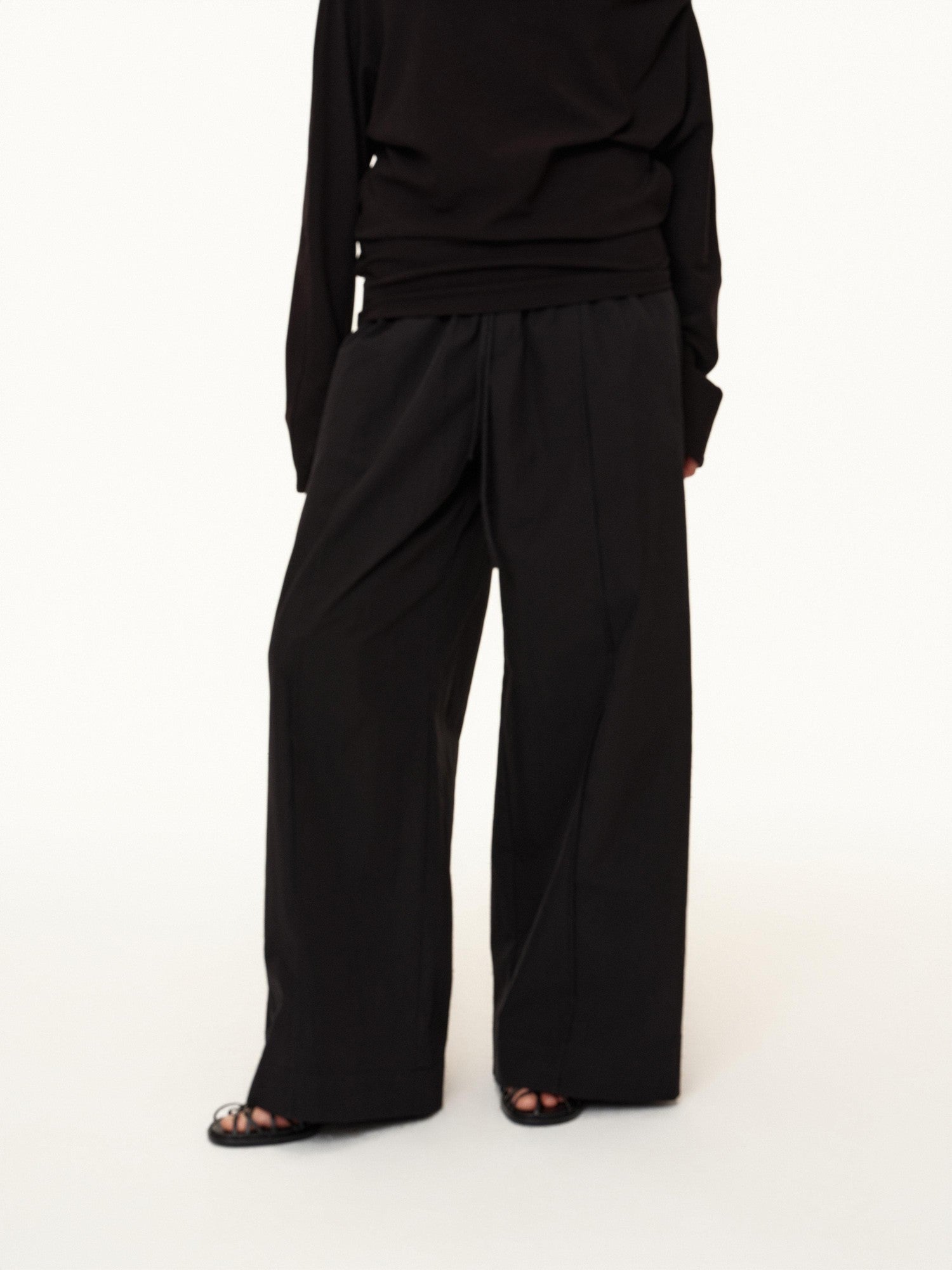 Northbutsouth Tricolor Pleated Elastic Waist Casual Women&