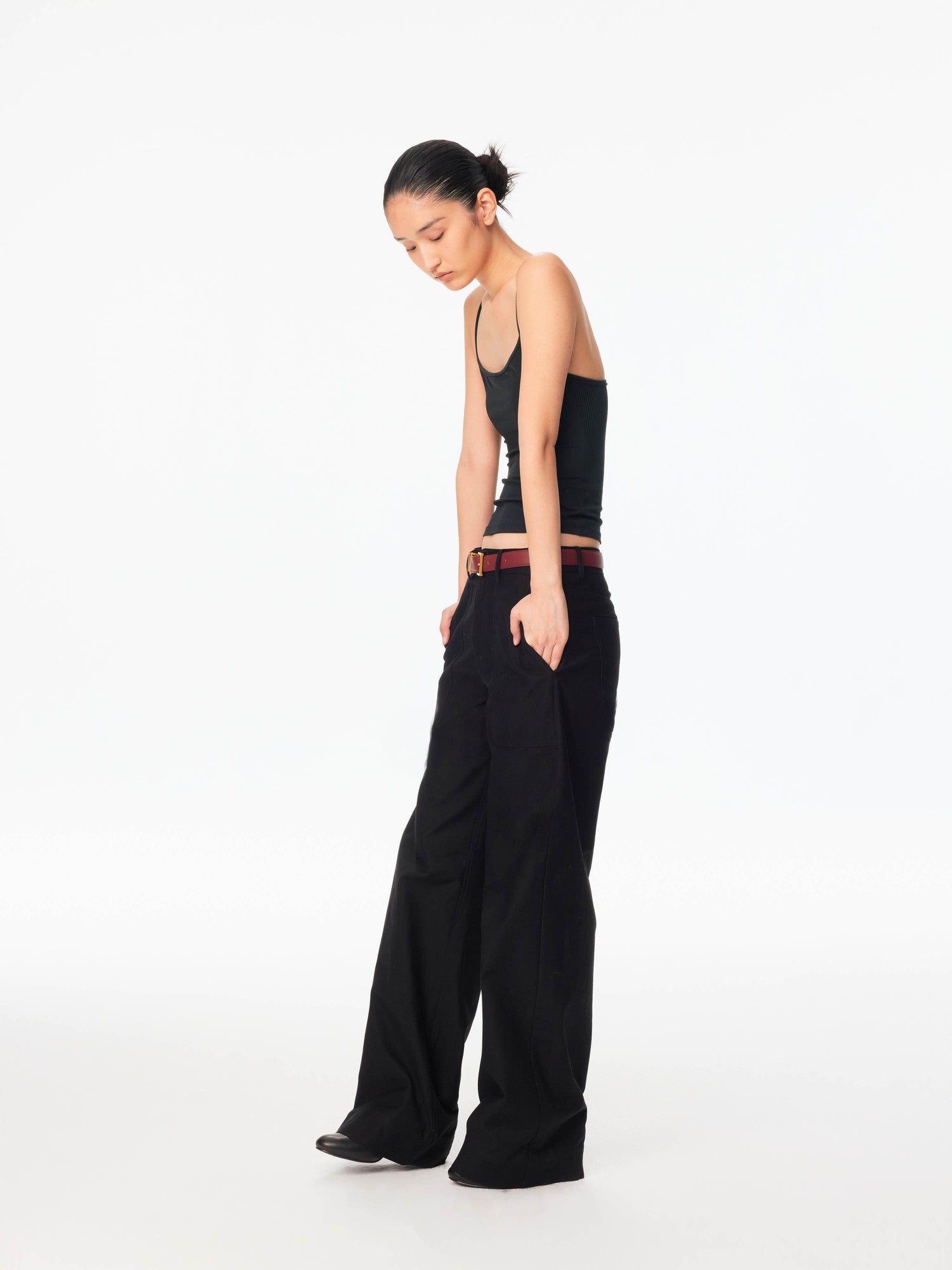Northbutsouth Tricolor Wide Hem Large Pocket Cargo Women&