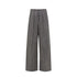 Northbutsouth Tunnel Pleat Cotton Linen Textured Multi Button Relaxed Trousers MISSTT