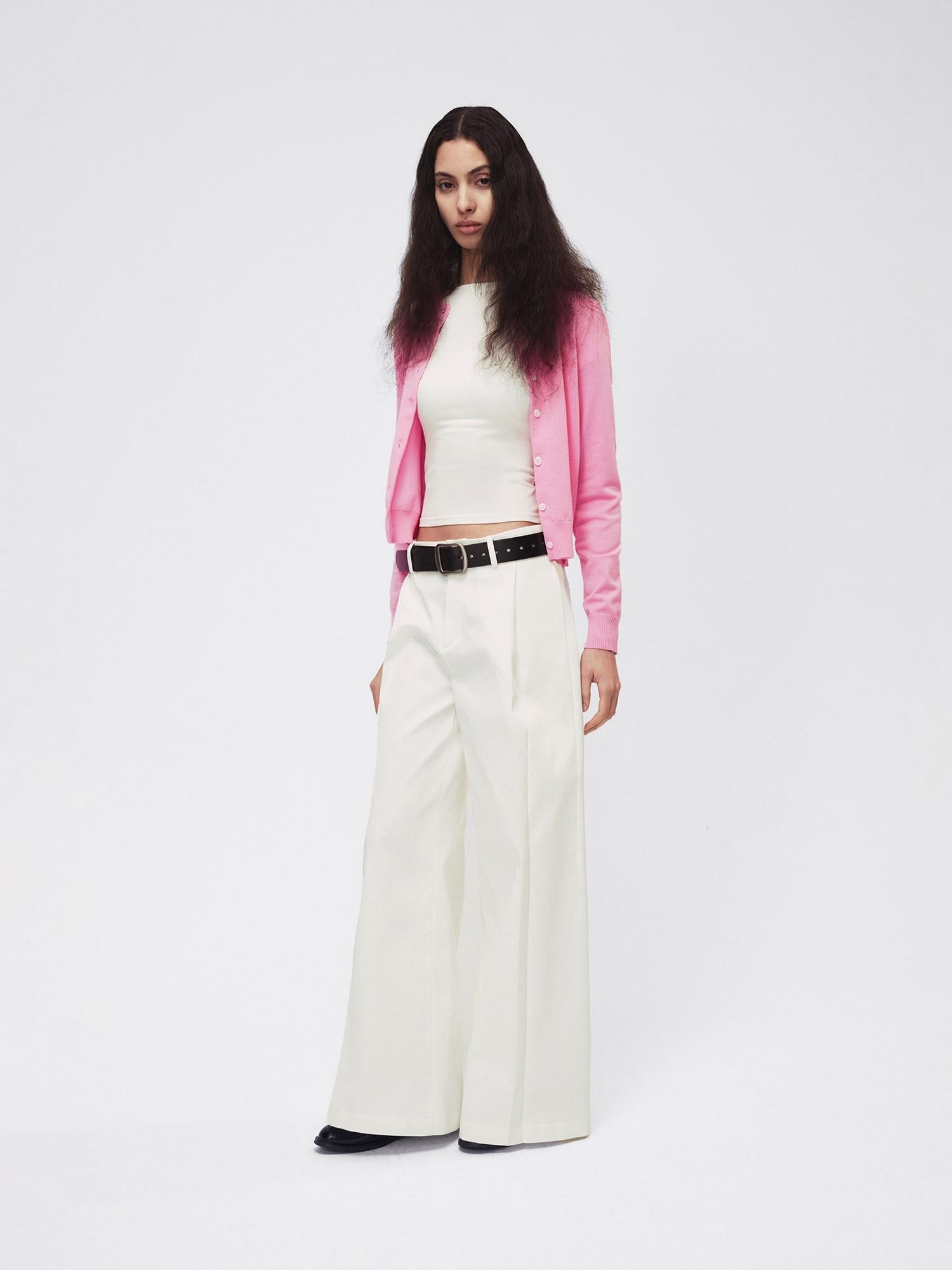 Northbutsouth Two Tone Colorblock Lightweight Mother Of Pearl Button Women&