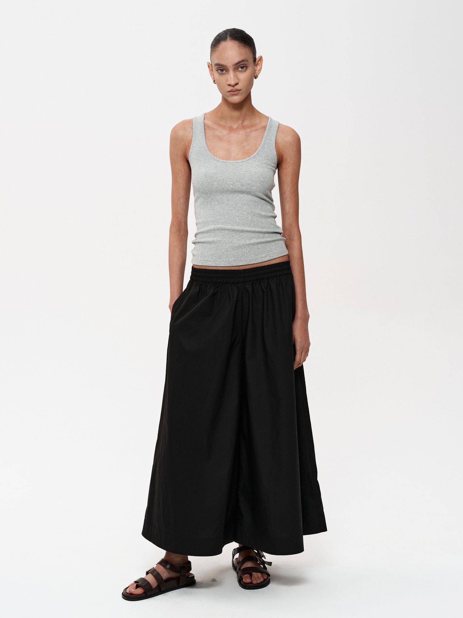 Northbutsouth U-Neck Slim Fit Ribbed Tank Top