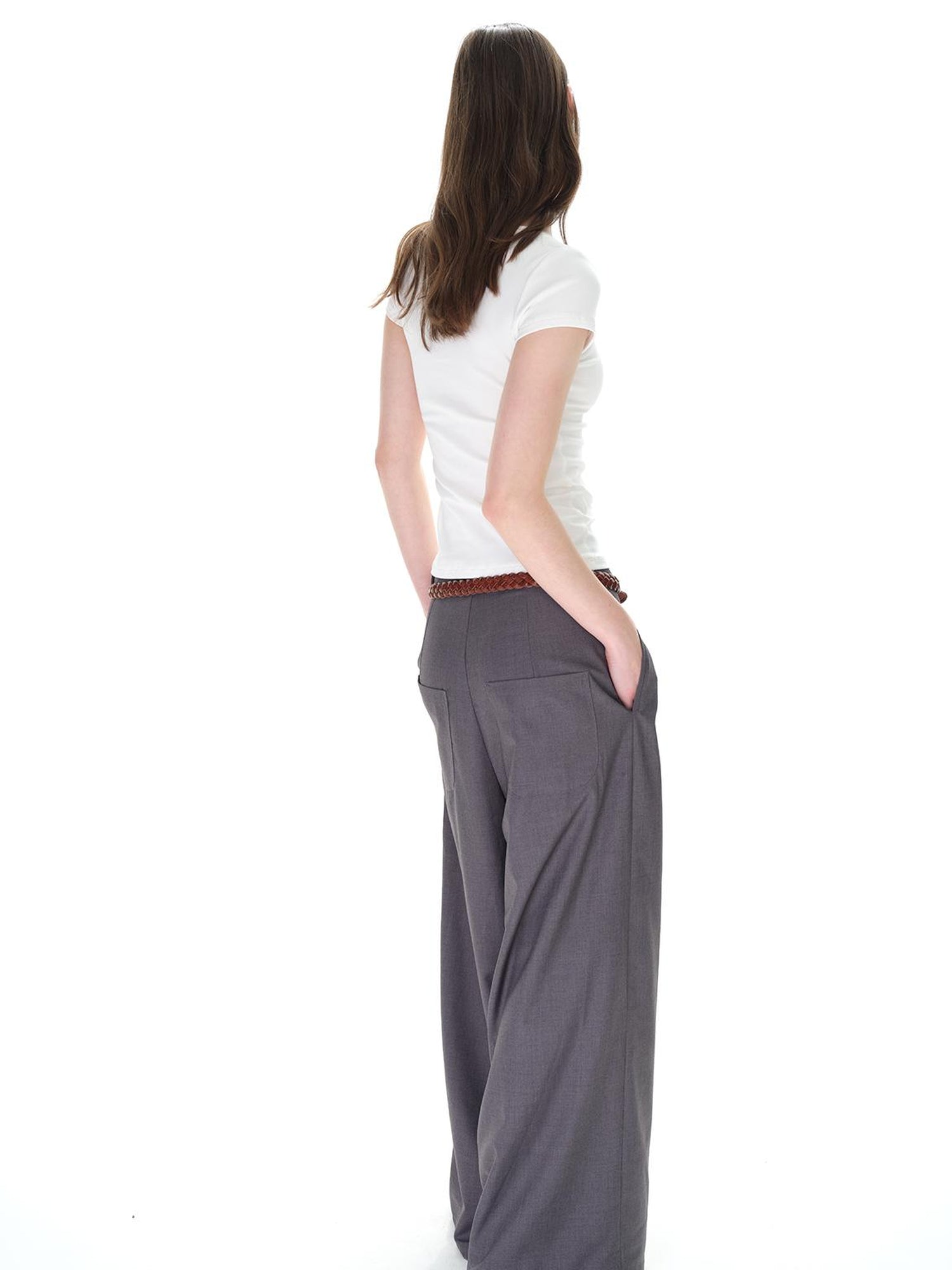 Northbutsouth U Neck Elastic Slim Fit Tee