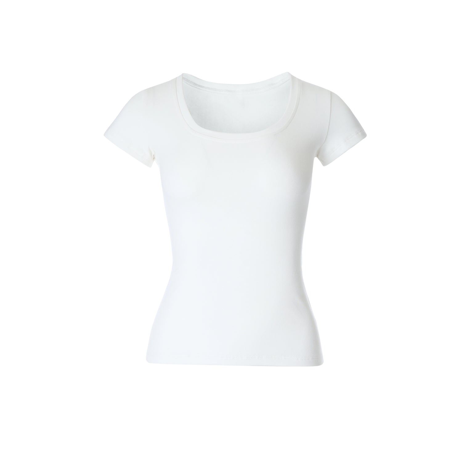 Northbutsouth U Neck Elastic Slim Fit Tee MISSTT