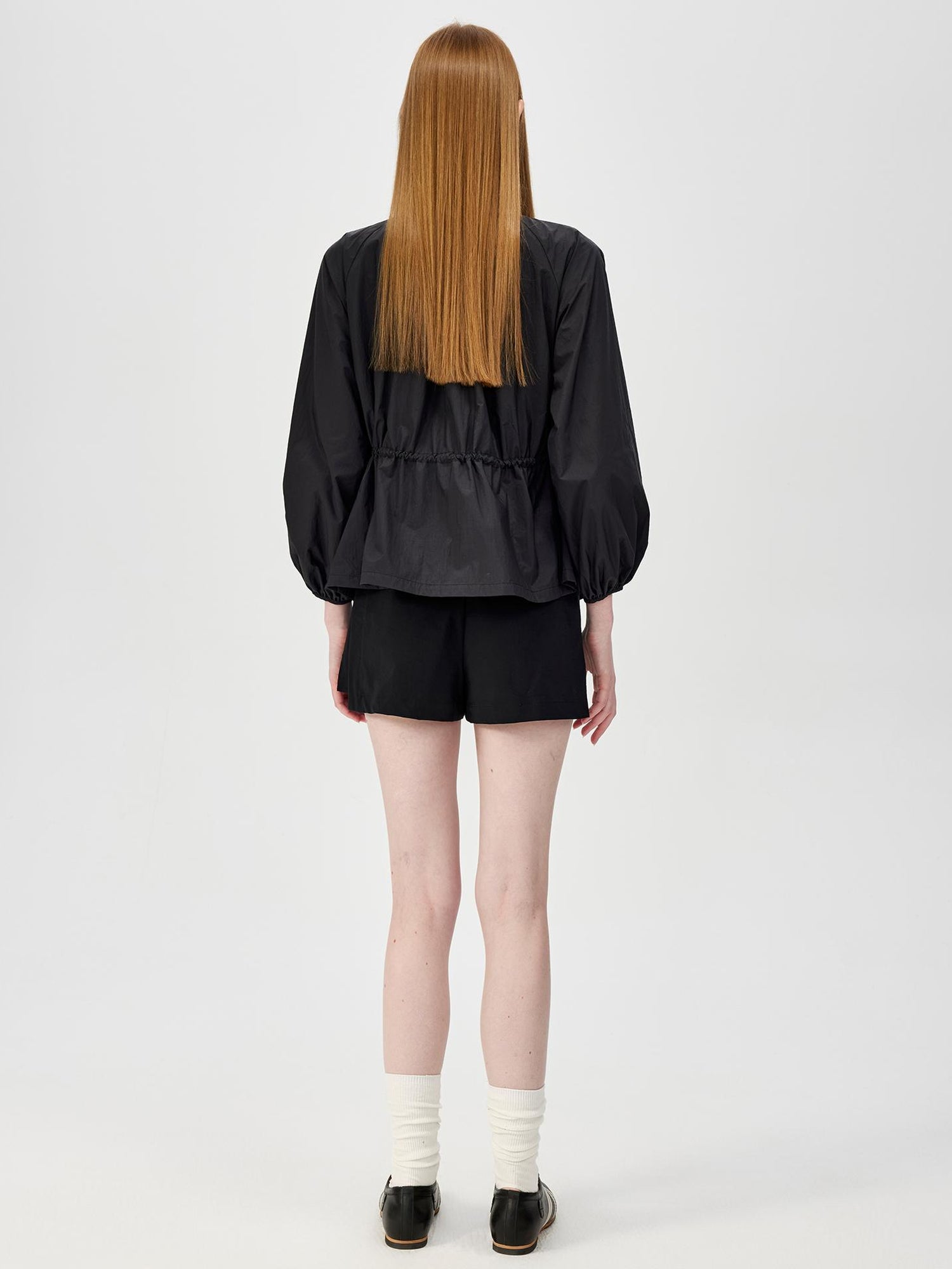 Northbutsouth Umbrella Waist Tie Sun Protection Shirt V-neck T-shirt Long Sleeve