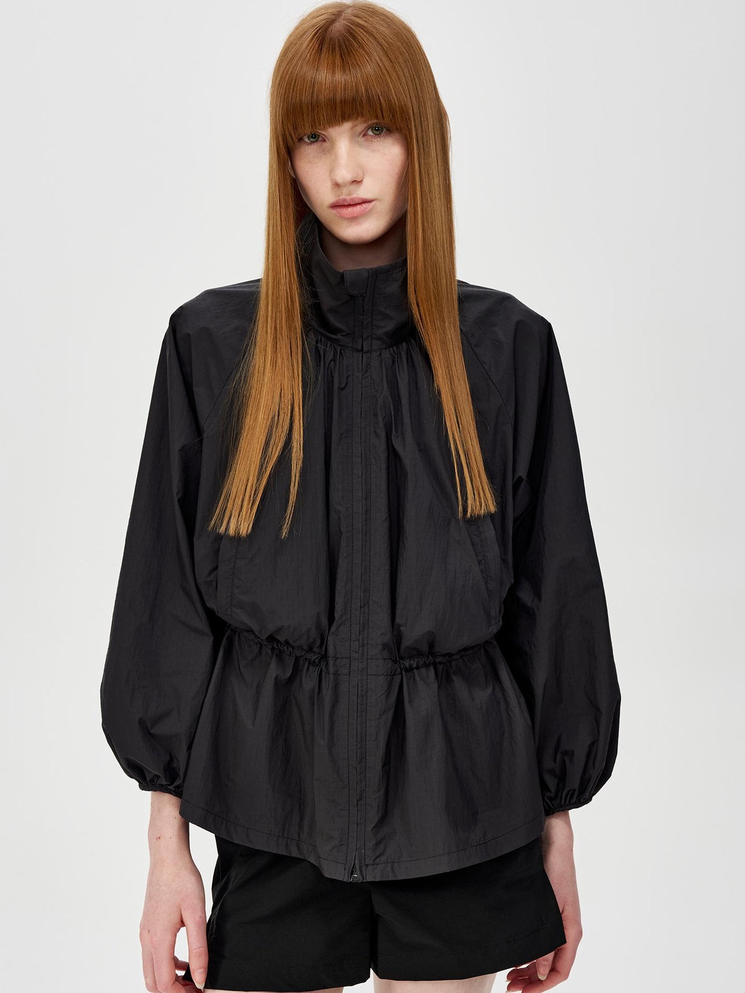 Northbutsouth Umbrella Waist Tie Sun Protection Shirt V-neck T-shirt Long Sleeve