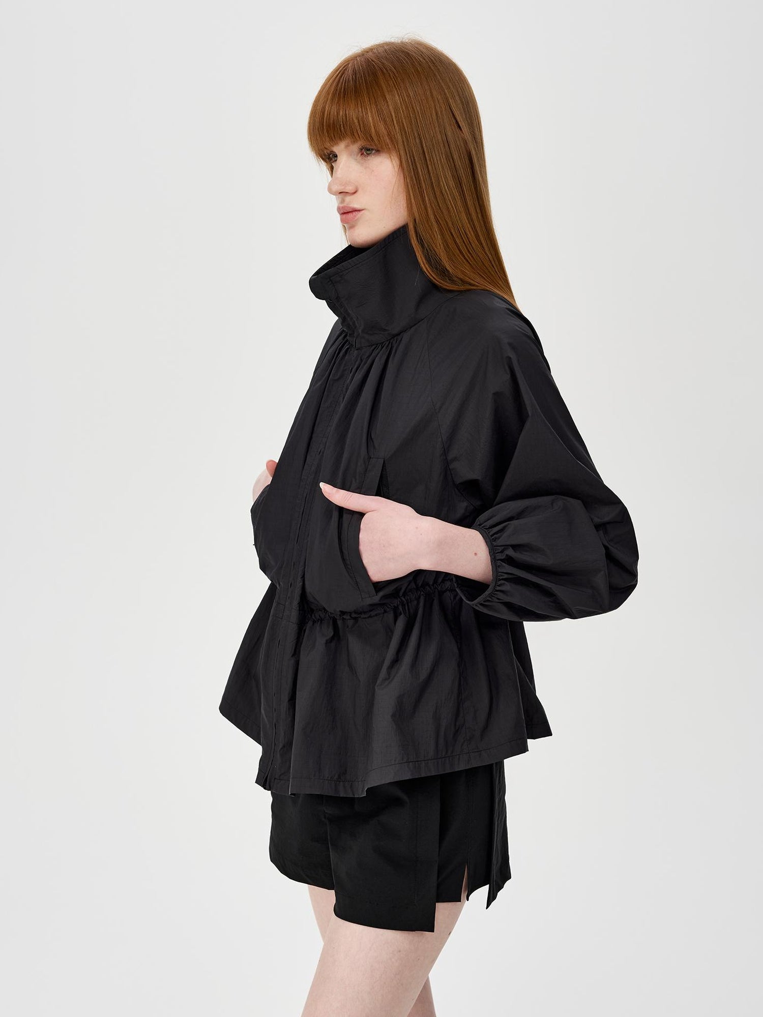 Northbutsouth Umbrella Waist Tie Sun Protection Shirt V-neck T-shirt Long Sleeve