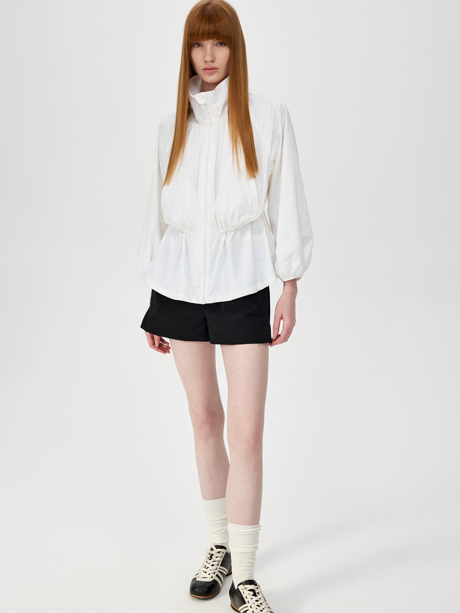 Northbutsouth Umbrella Waist Tie Sun Protection Shirt V-neck T-shirt Long Sleeve