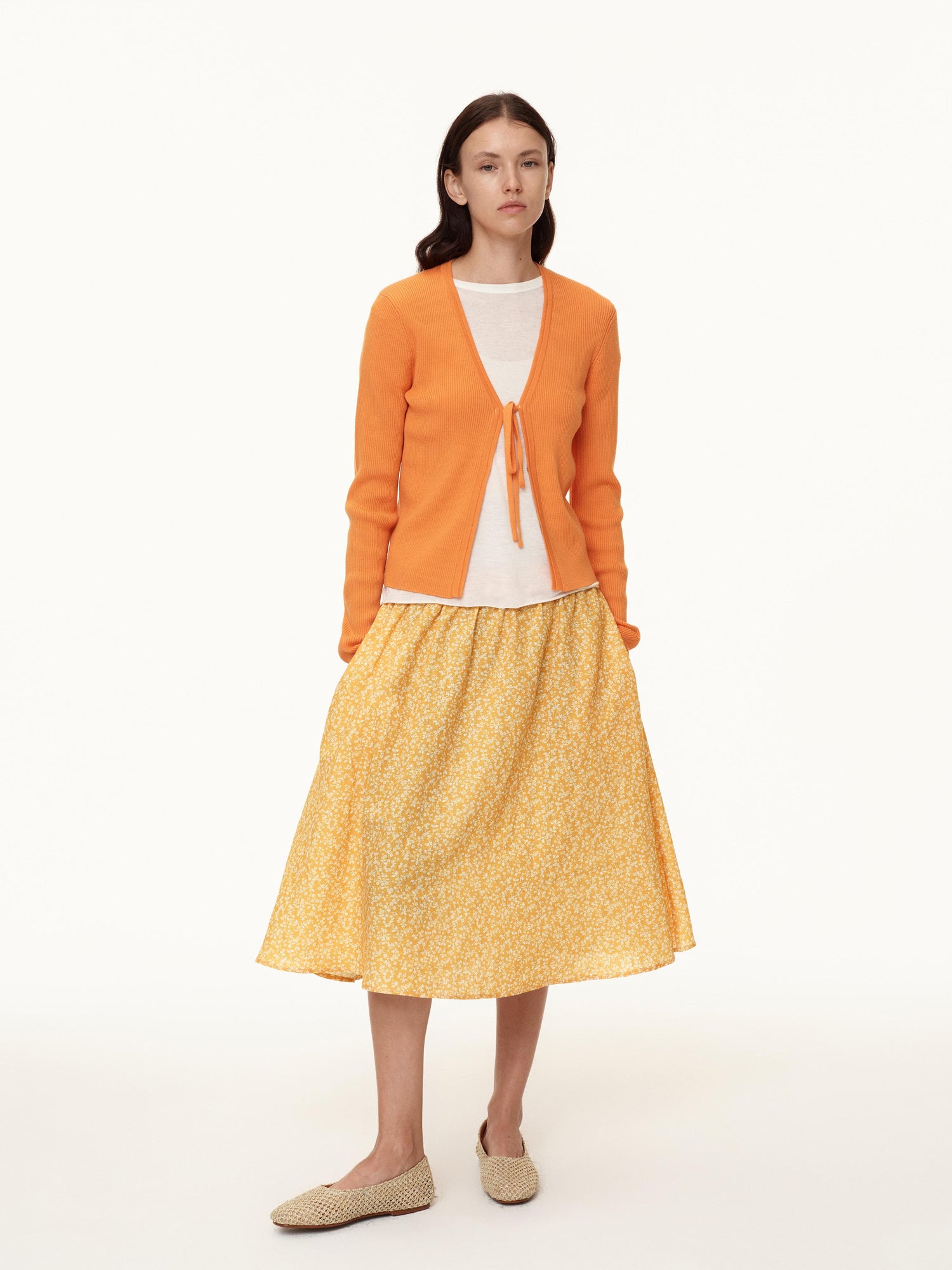 Northbutsouth V-Neck Tied Wool Cardigan