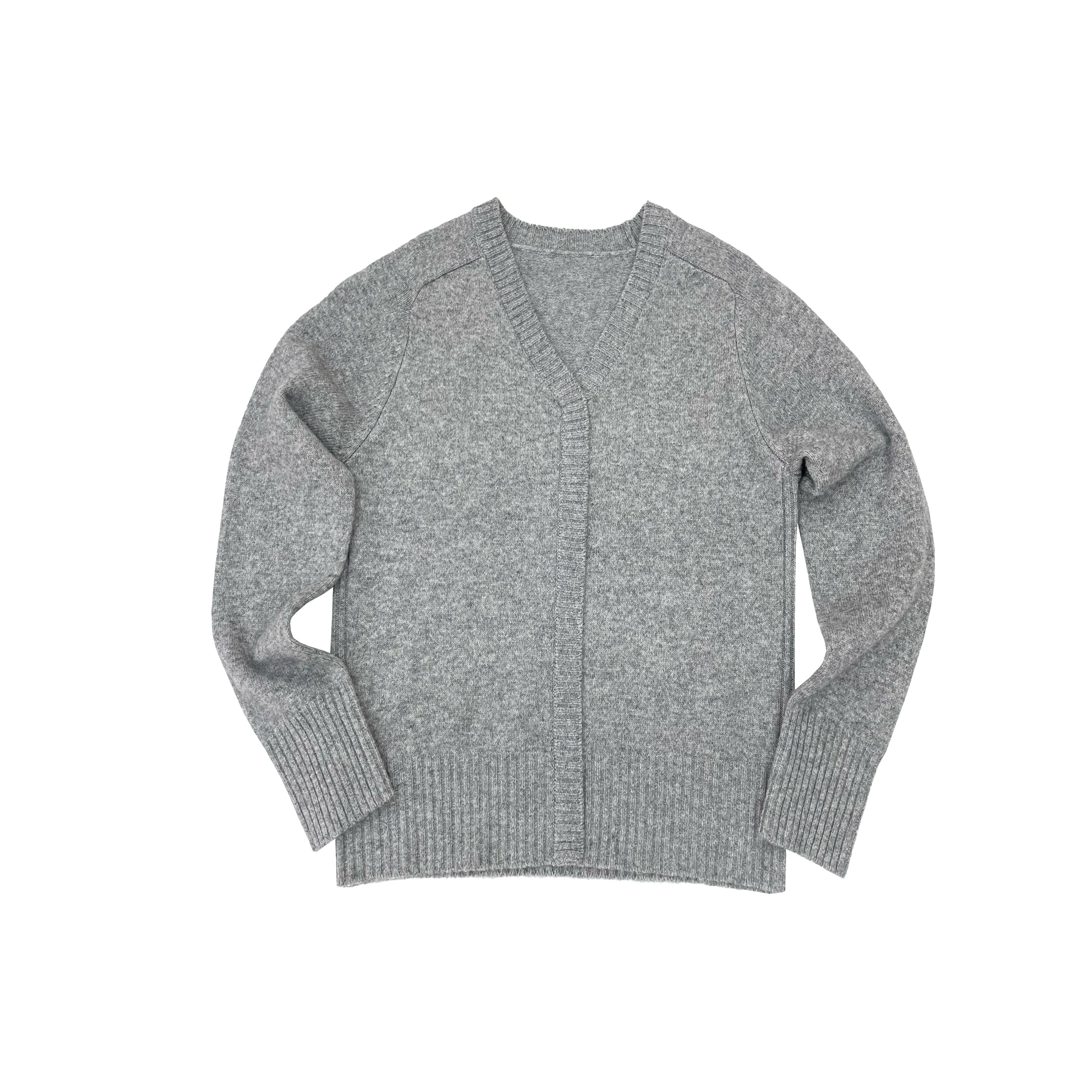 Northbutsouth V-neck Straight Cut Merino Wool Sweater With Placket MISSTT