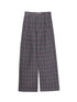 Vintage Checkered Trousers Low Waist Wide Leg Casual Pants