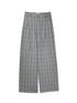 Vintage Checkered Trousers Low Waist Wide Leg Casual Pants