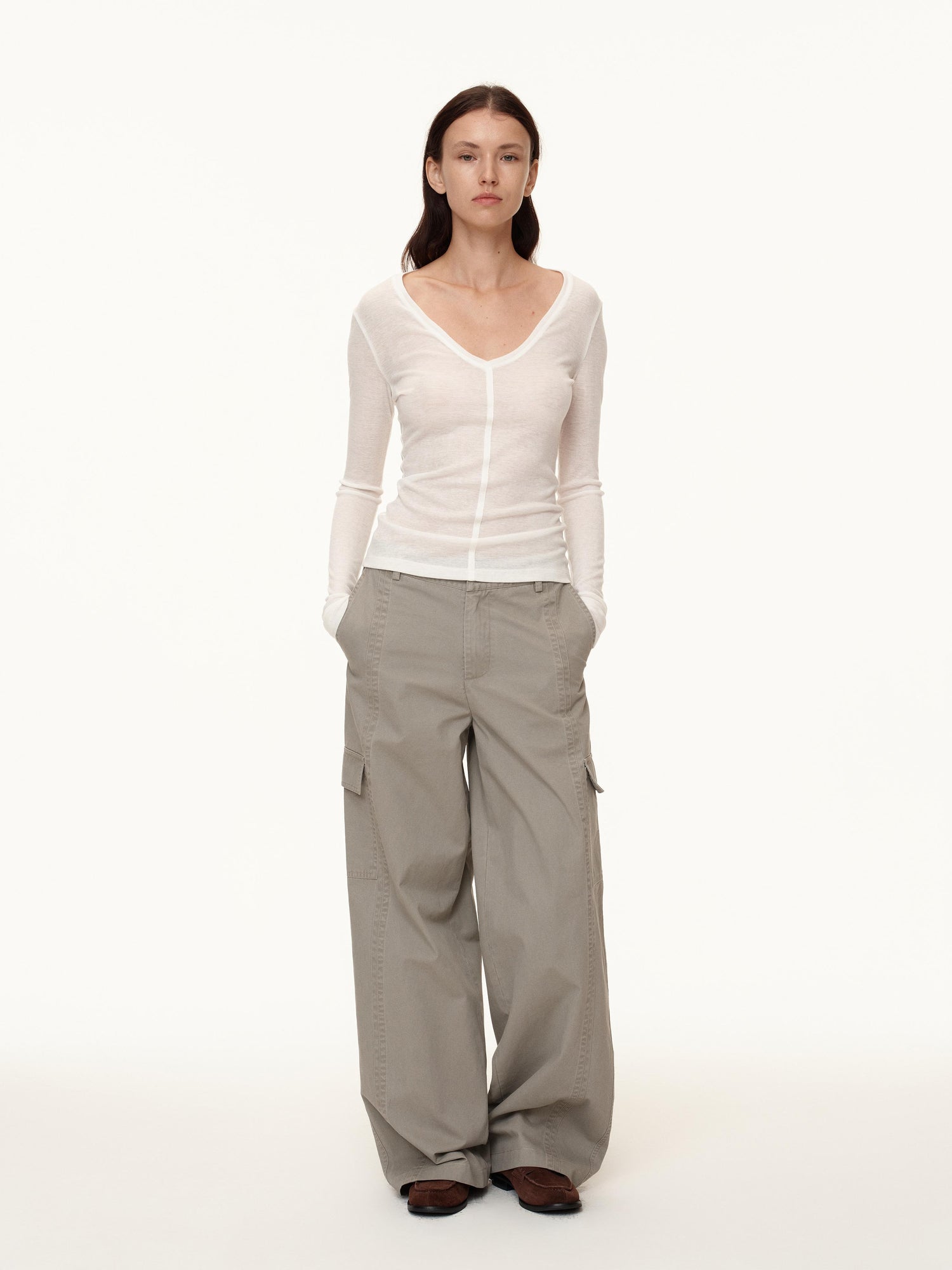 Northbutsouth Vintage Fade Workwear Cargo Pants Straight Fit