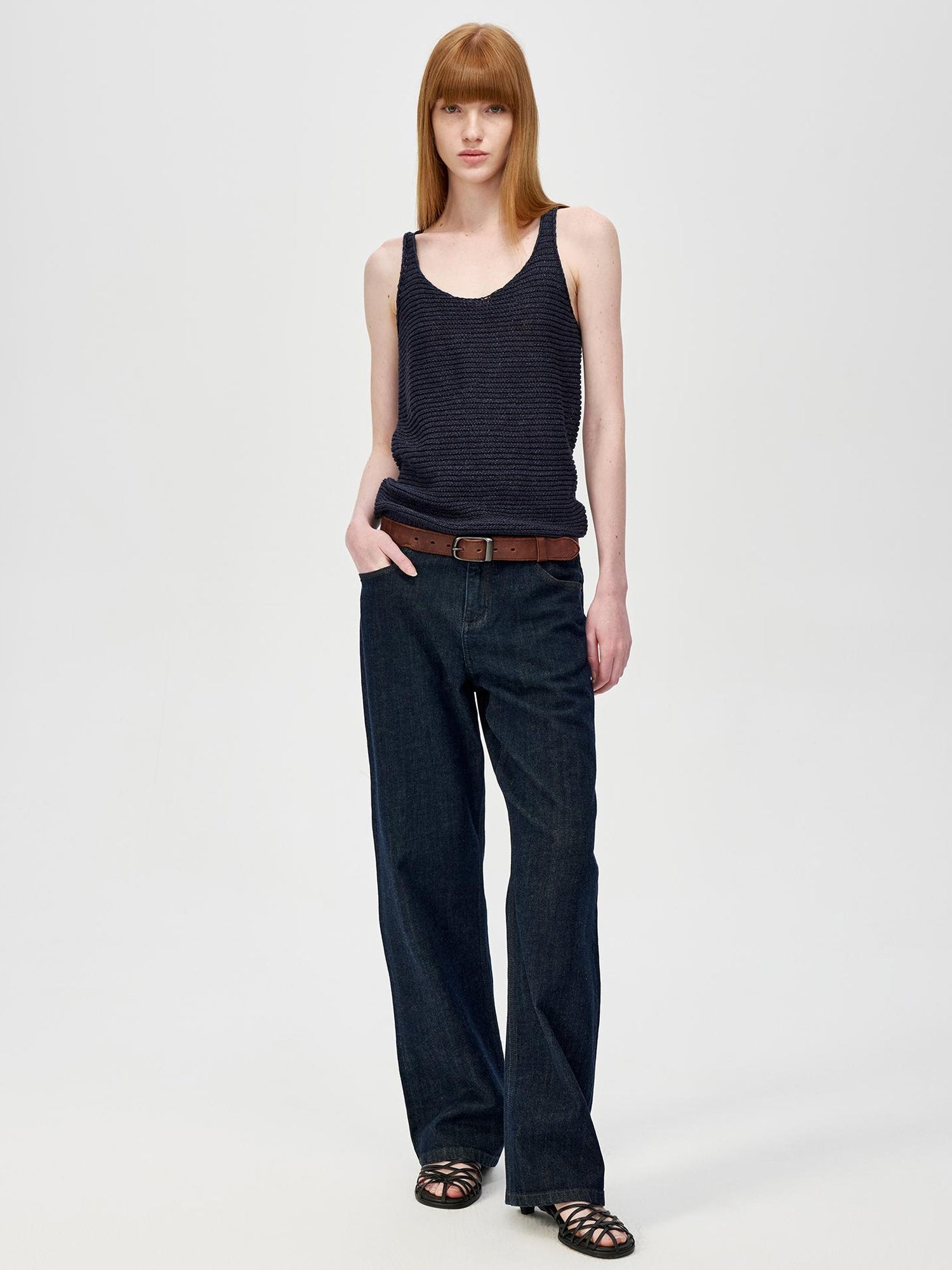 Northbutsouth Vintage Green Selvedge Denim Shorts Classic Blue Straight Leg