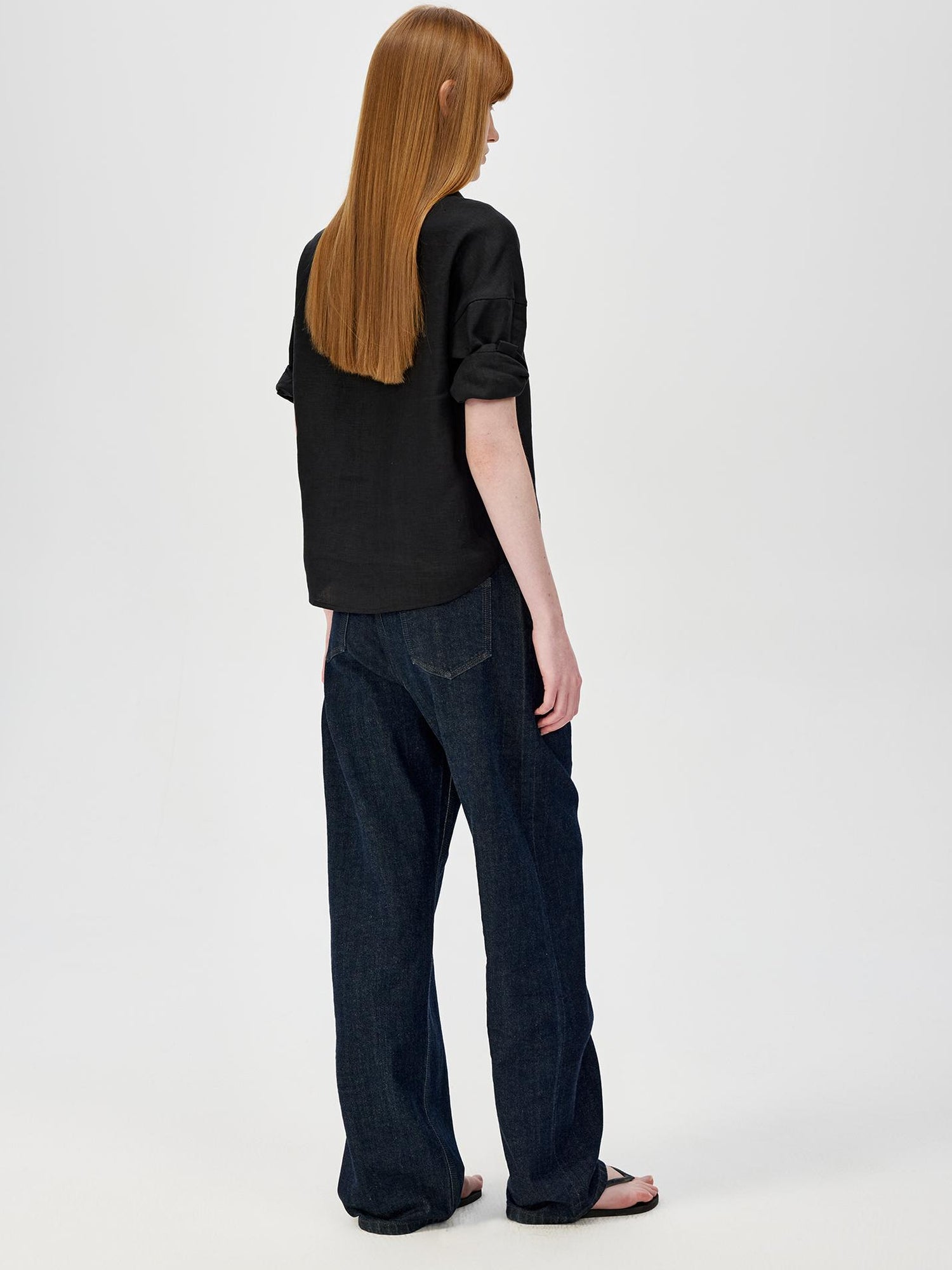 Northbutsouth Vintage Green Selvedge Denim Shorts Classic Blue Straight Leg